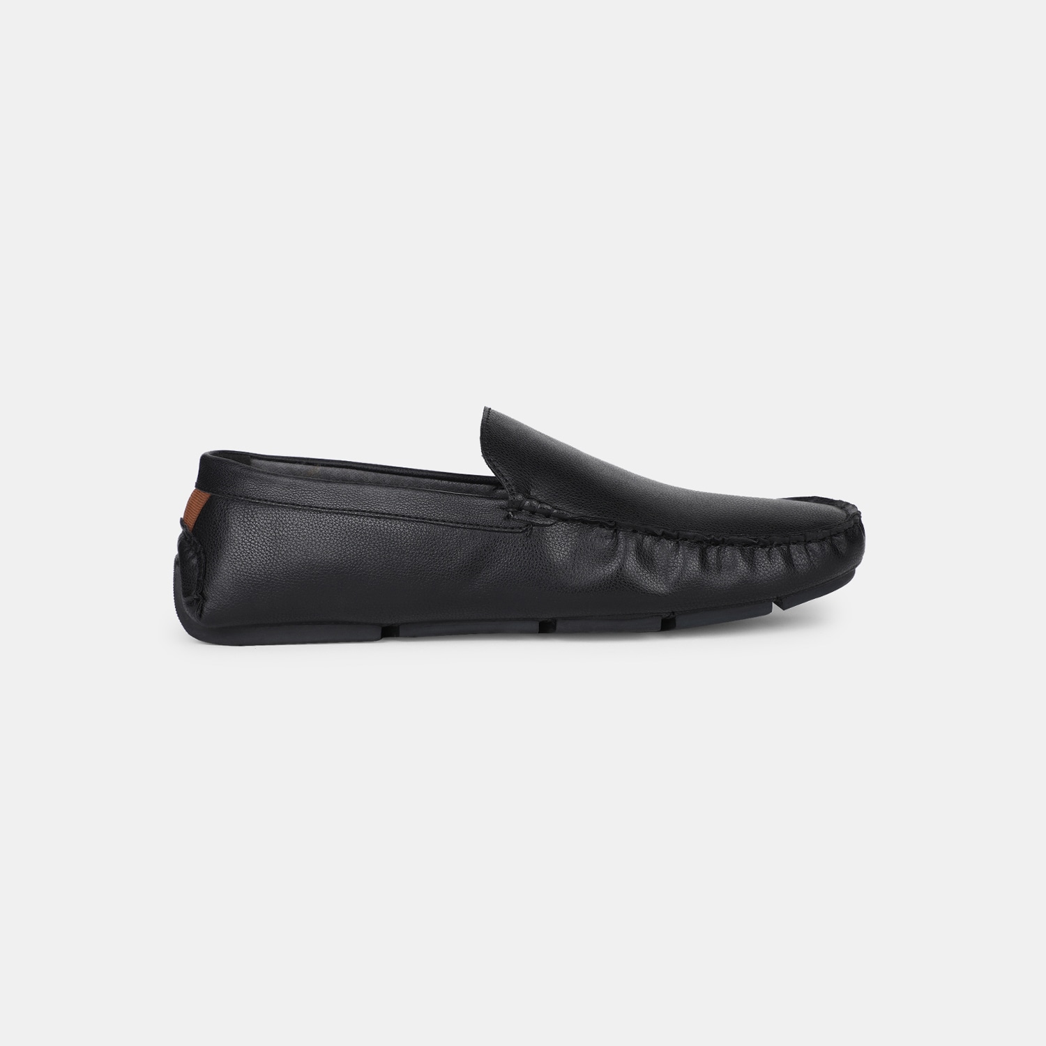 Red Label Black Loafers For Men