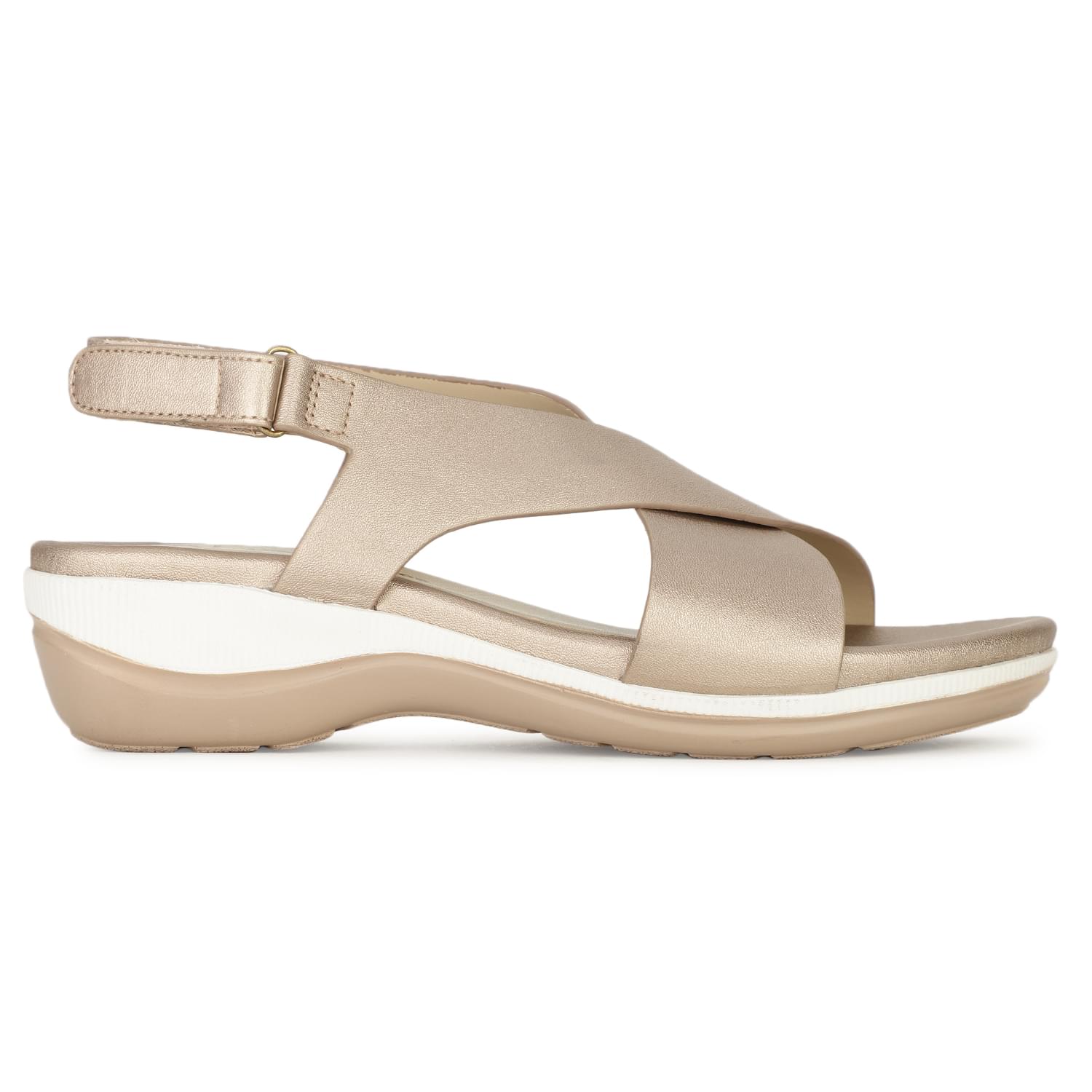Hush Puppies Rose Gold Heel Sandals For Women