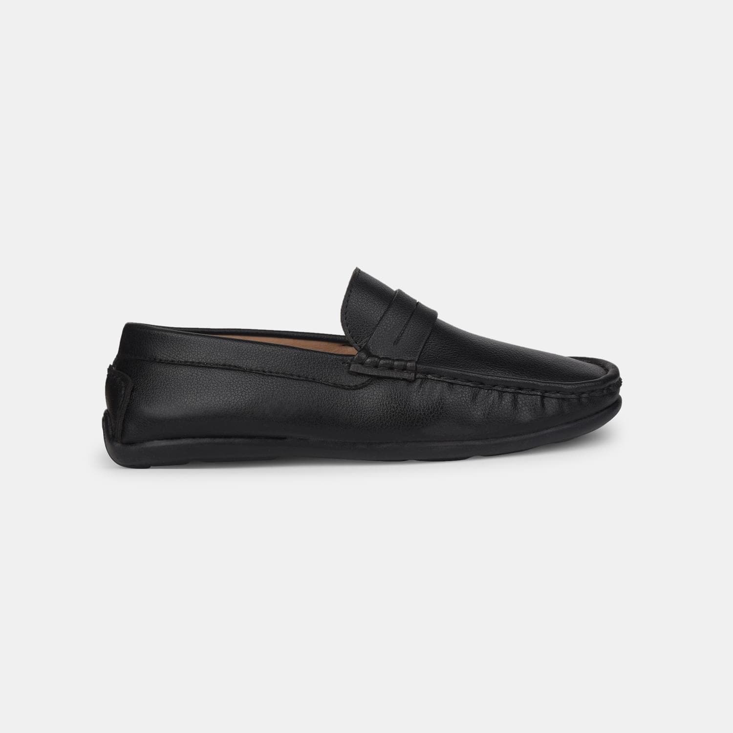 Bata Black Loafers For Men