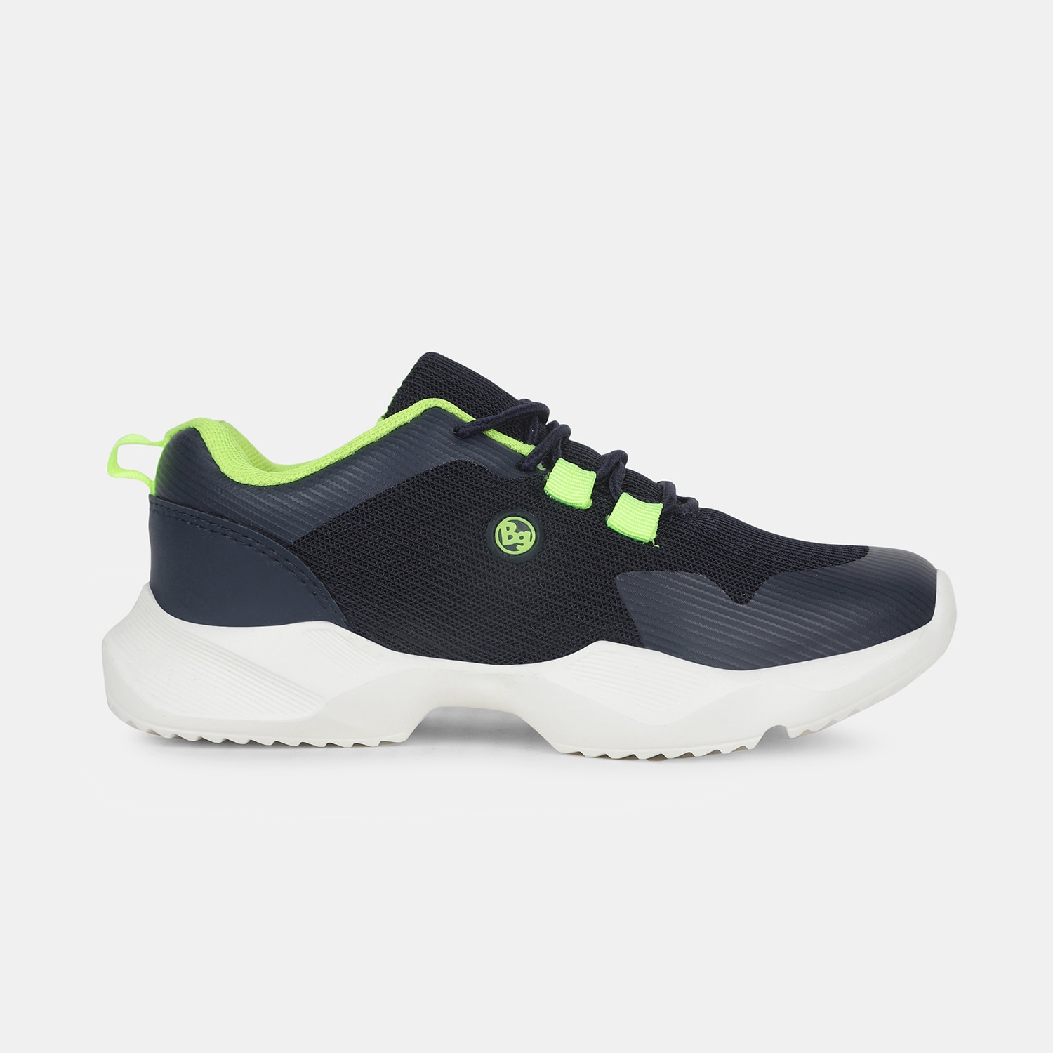 Bubblegummers navy lace-up sneaker shoes for kids
