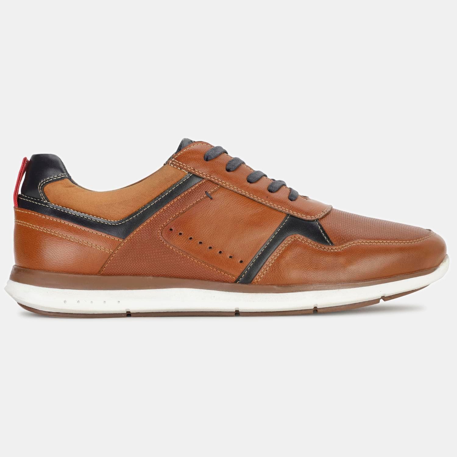 Red label light brown sport shoes for men
