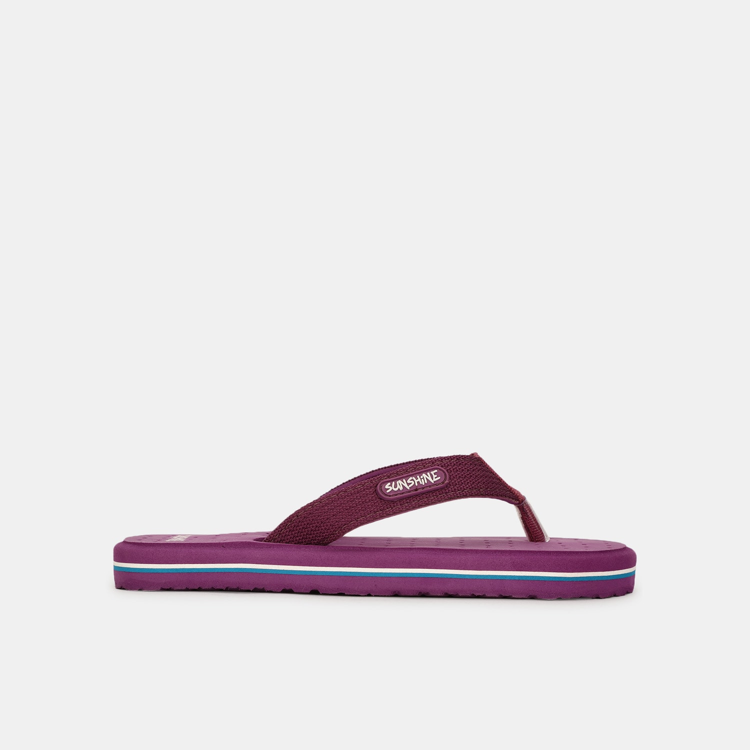Bata sunshine purple flip flop thongs for women