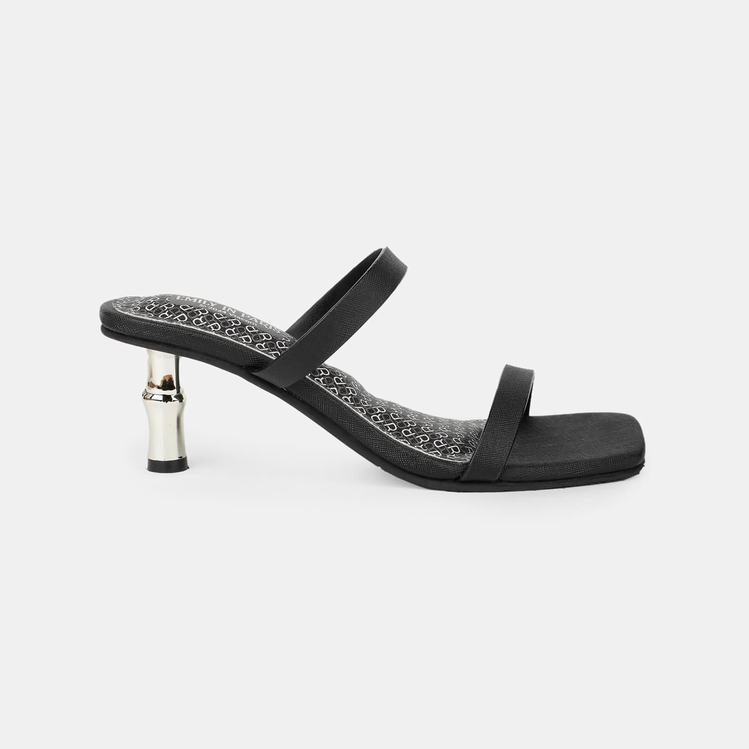 RED LABEL BLACK MULE FOR WOMEN