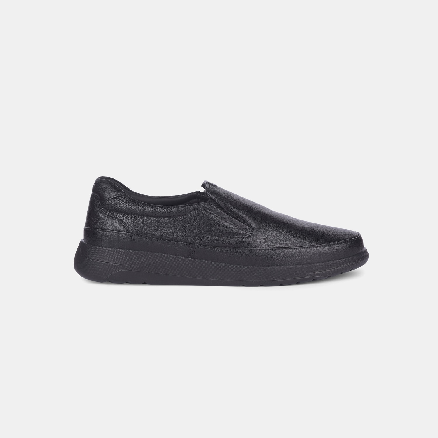 Hush Puppies Black Slip-On Formal Shoes For Men