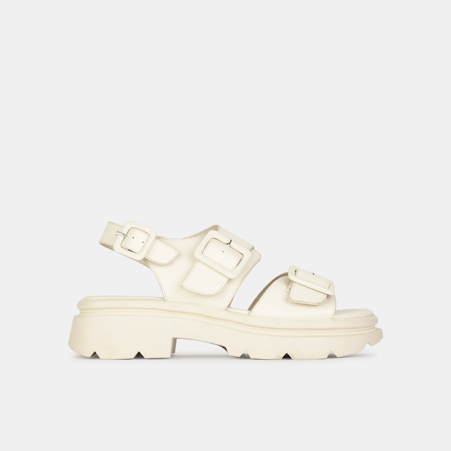 Bata red label off-white casual sandals for women