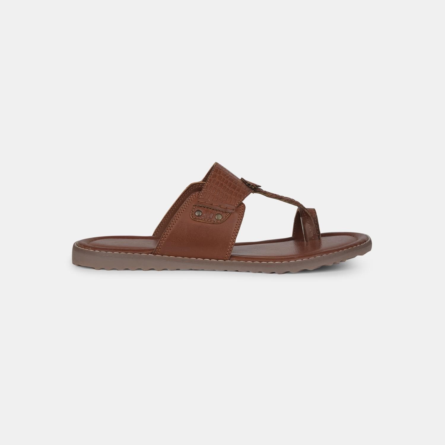 BATA LIGHT BROWN TOE RING FOR MEN