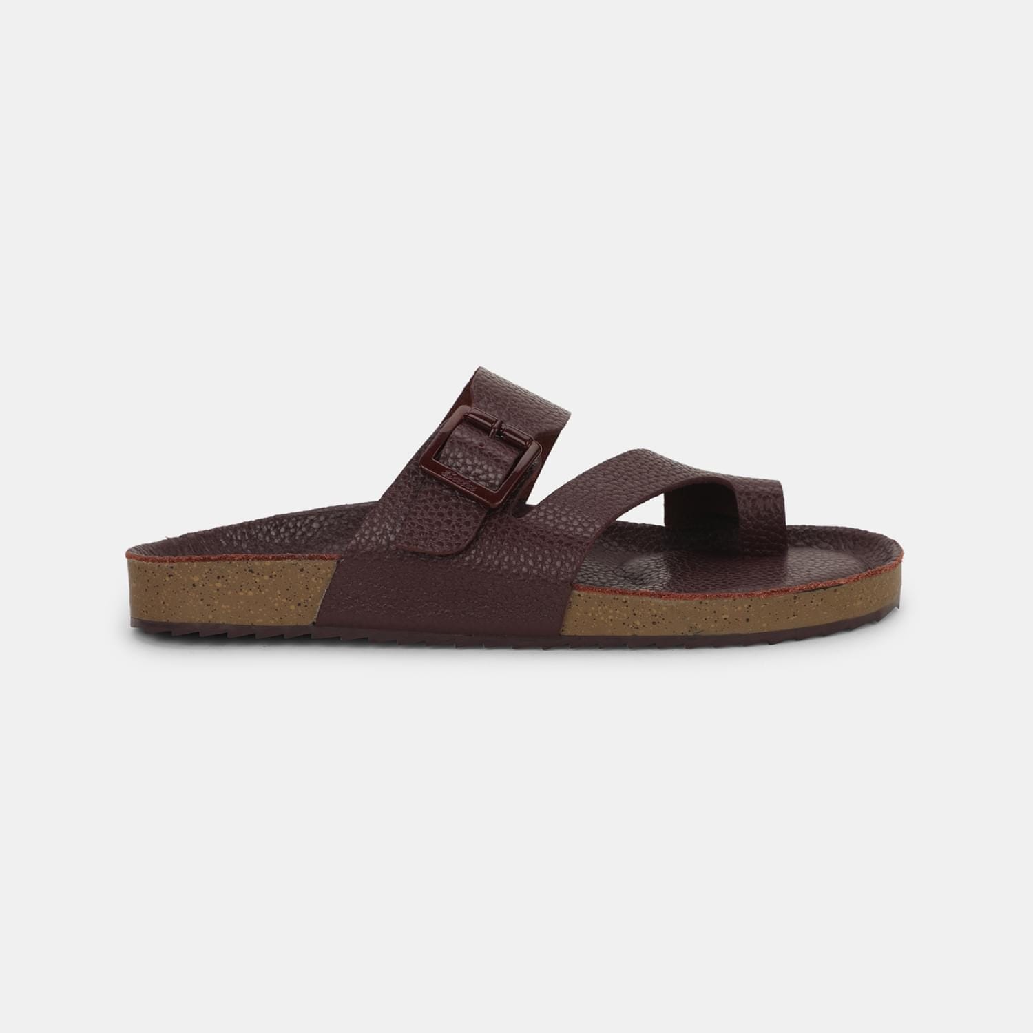 BATA MAROON SLIPPERS FOR MEN