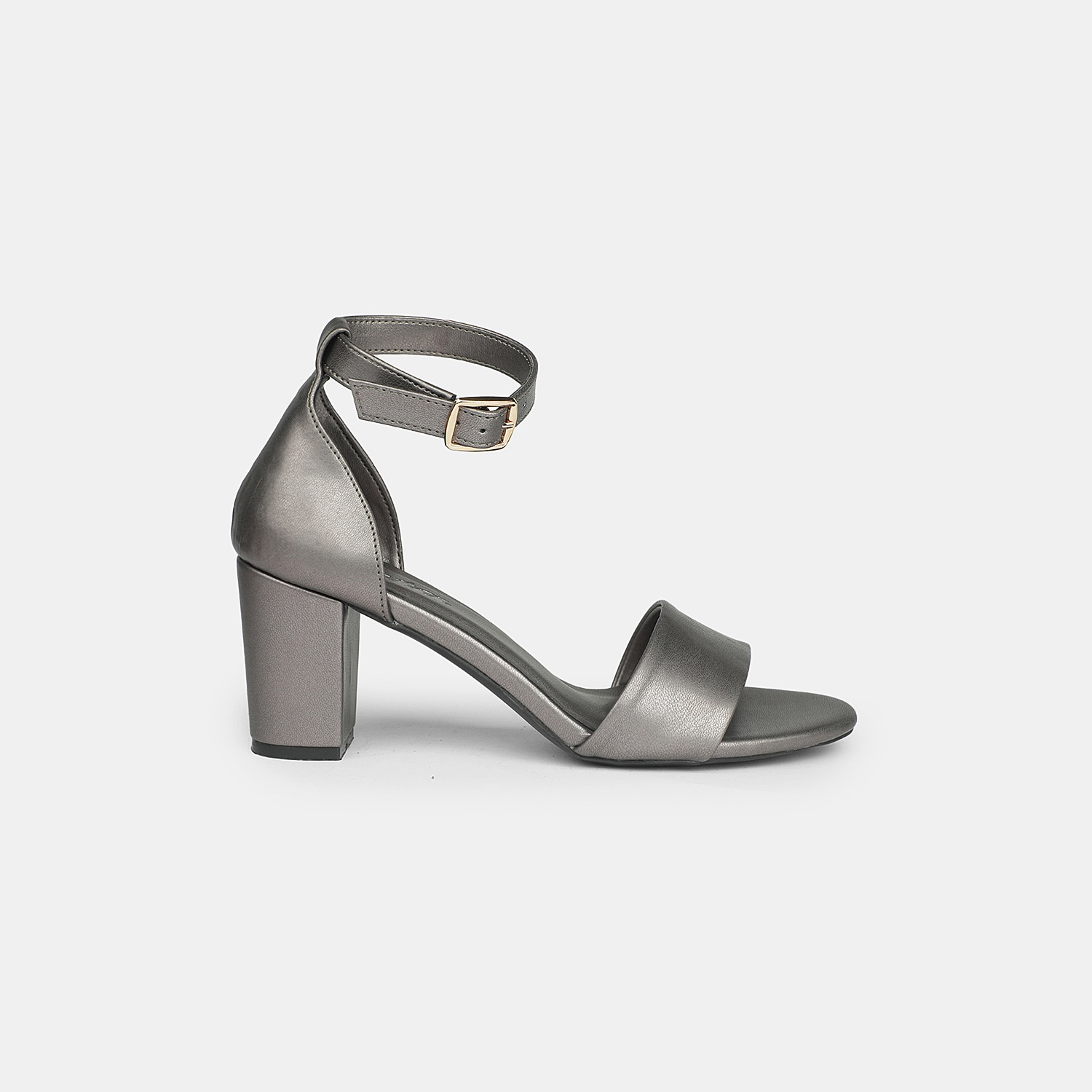 Bata Gunmetal Sandals For Women