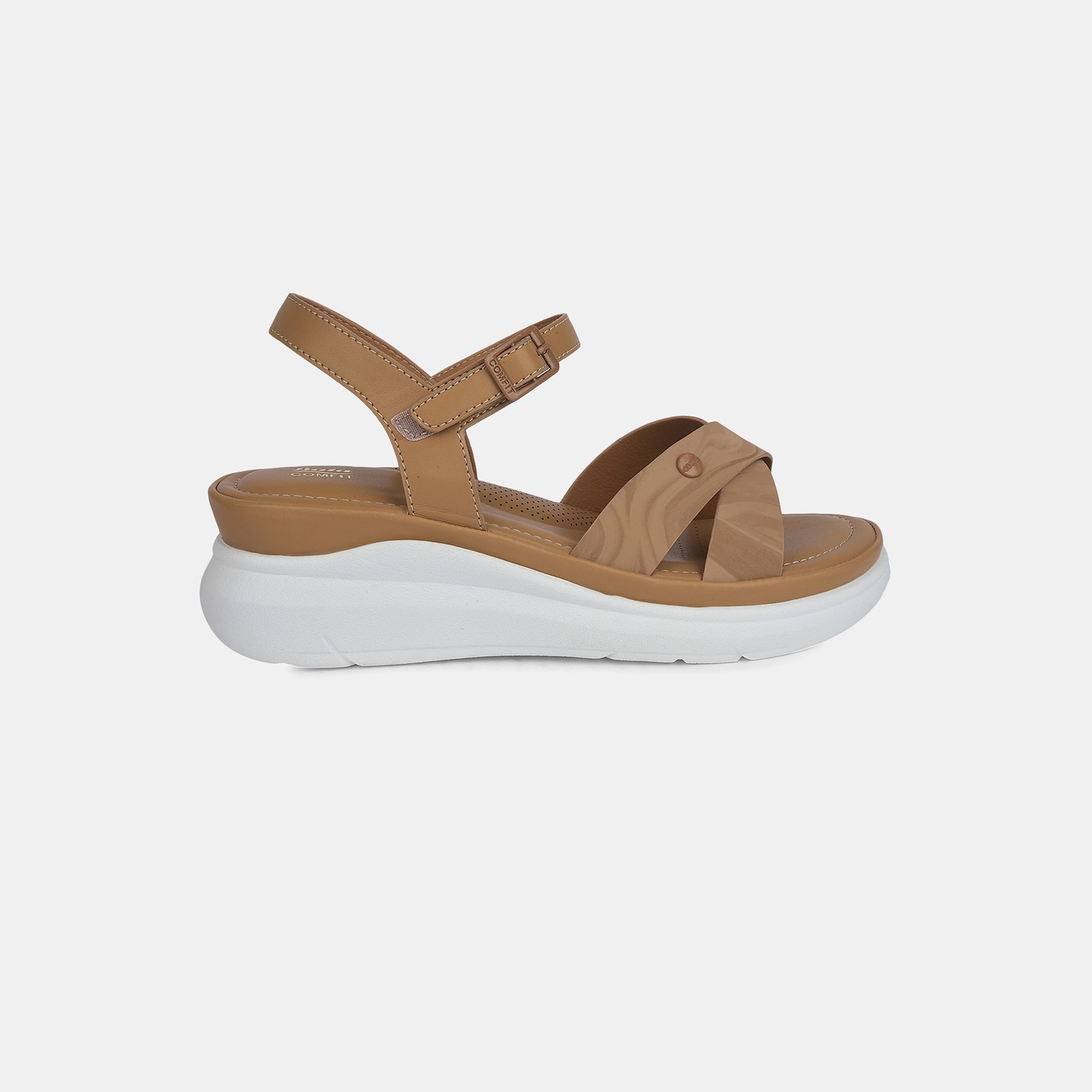 Bata Comfit Beige Sandals For Women