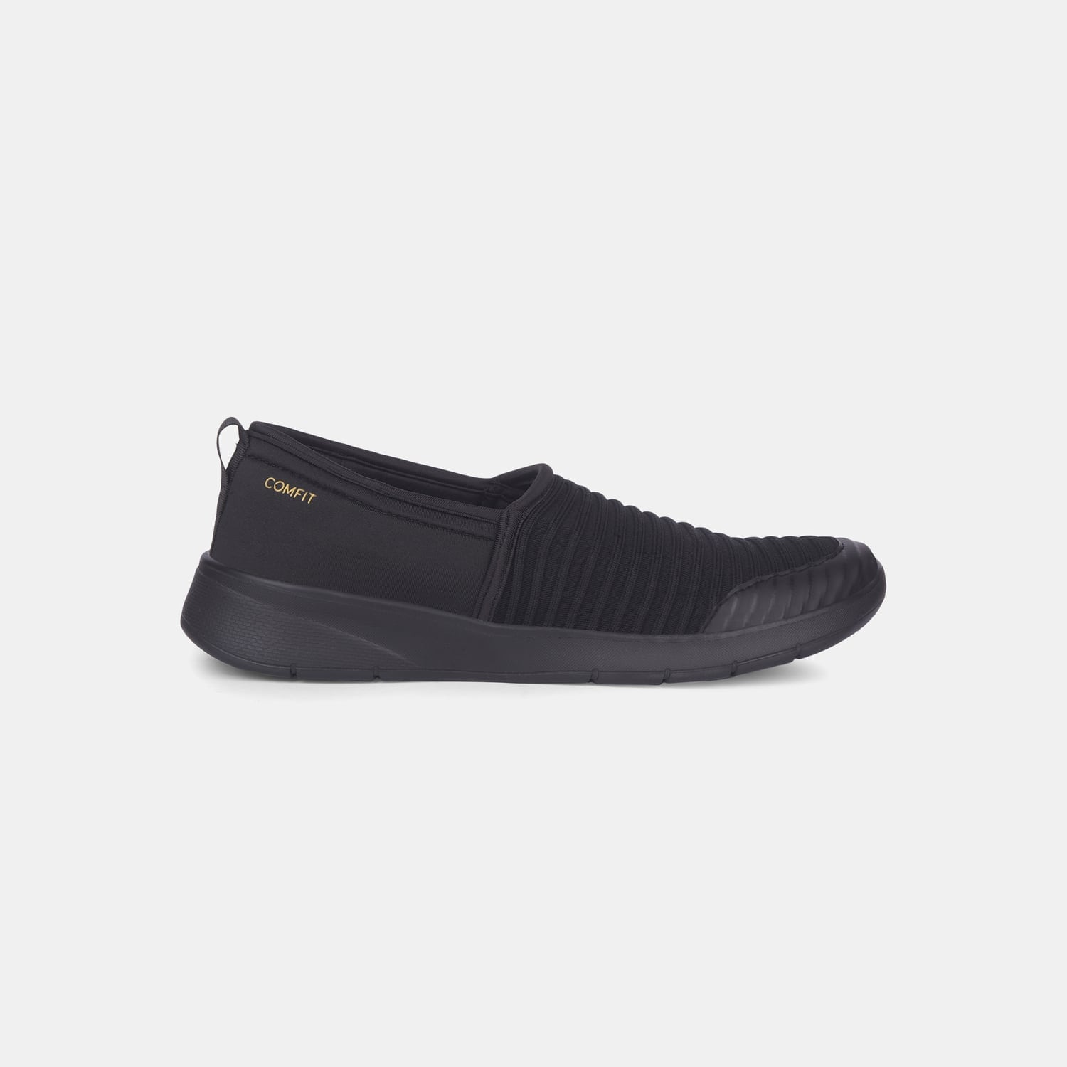 Bata Comfit Black Slip-On Casual Shoes For Women