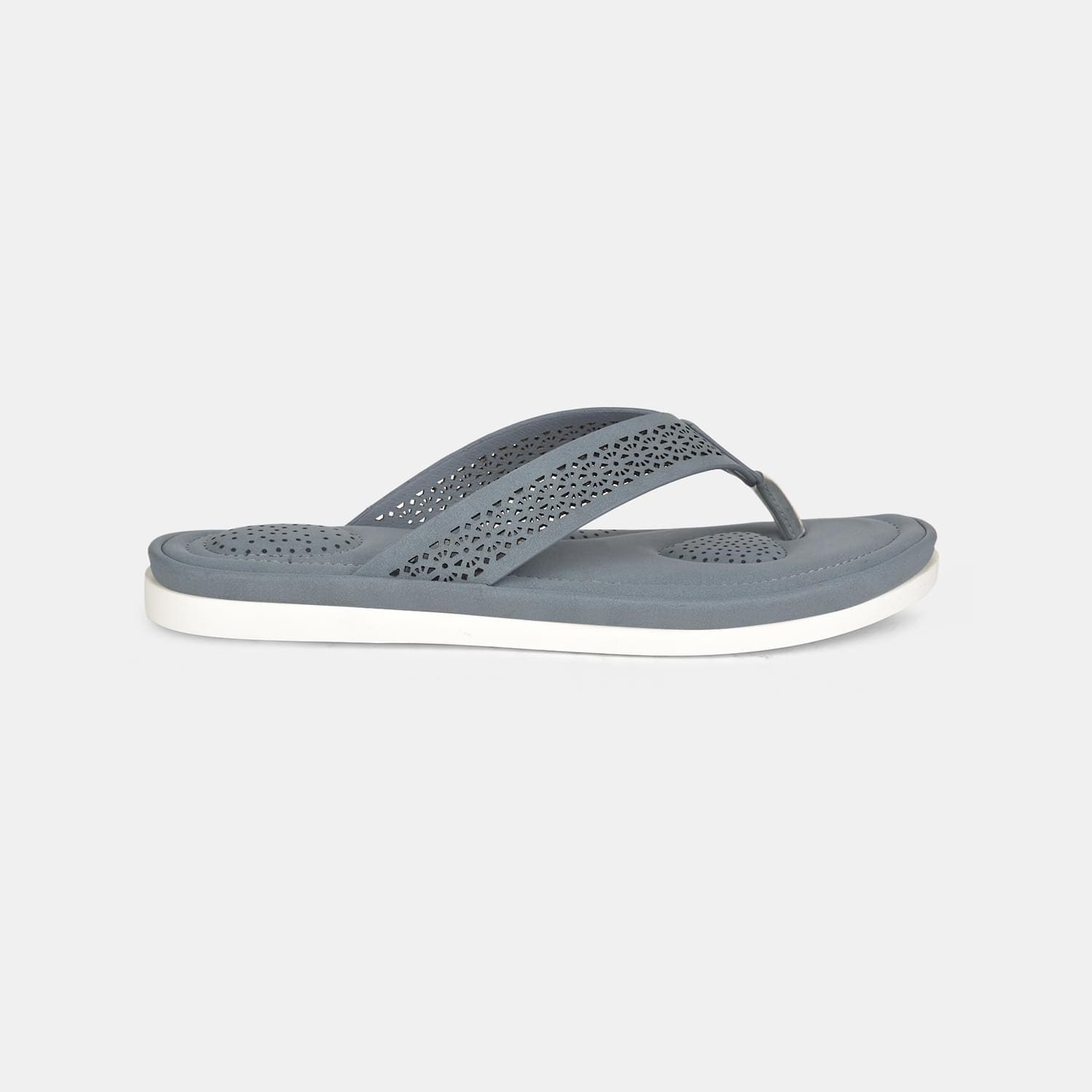 Bata comfit light blue thong slippers for women