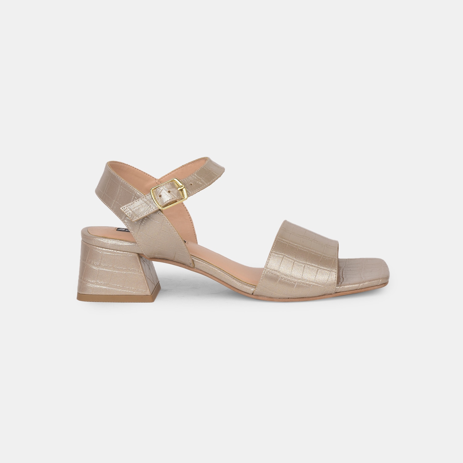 Red Label Gold Sandals For Women