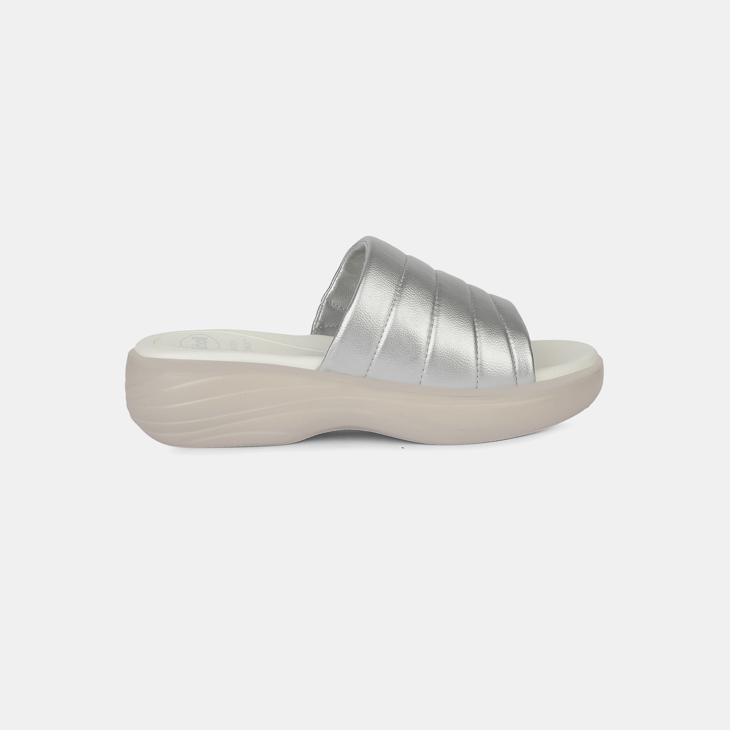 Scholl Silver Mule For Women