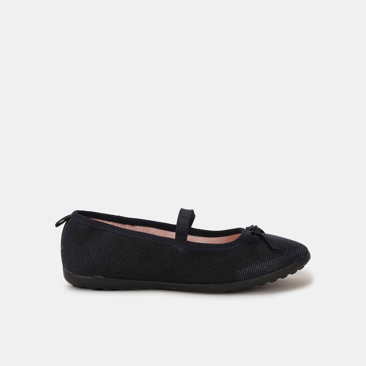 Bubblegummers navy ballerina flats for kids