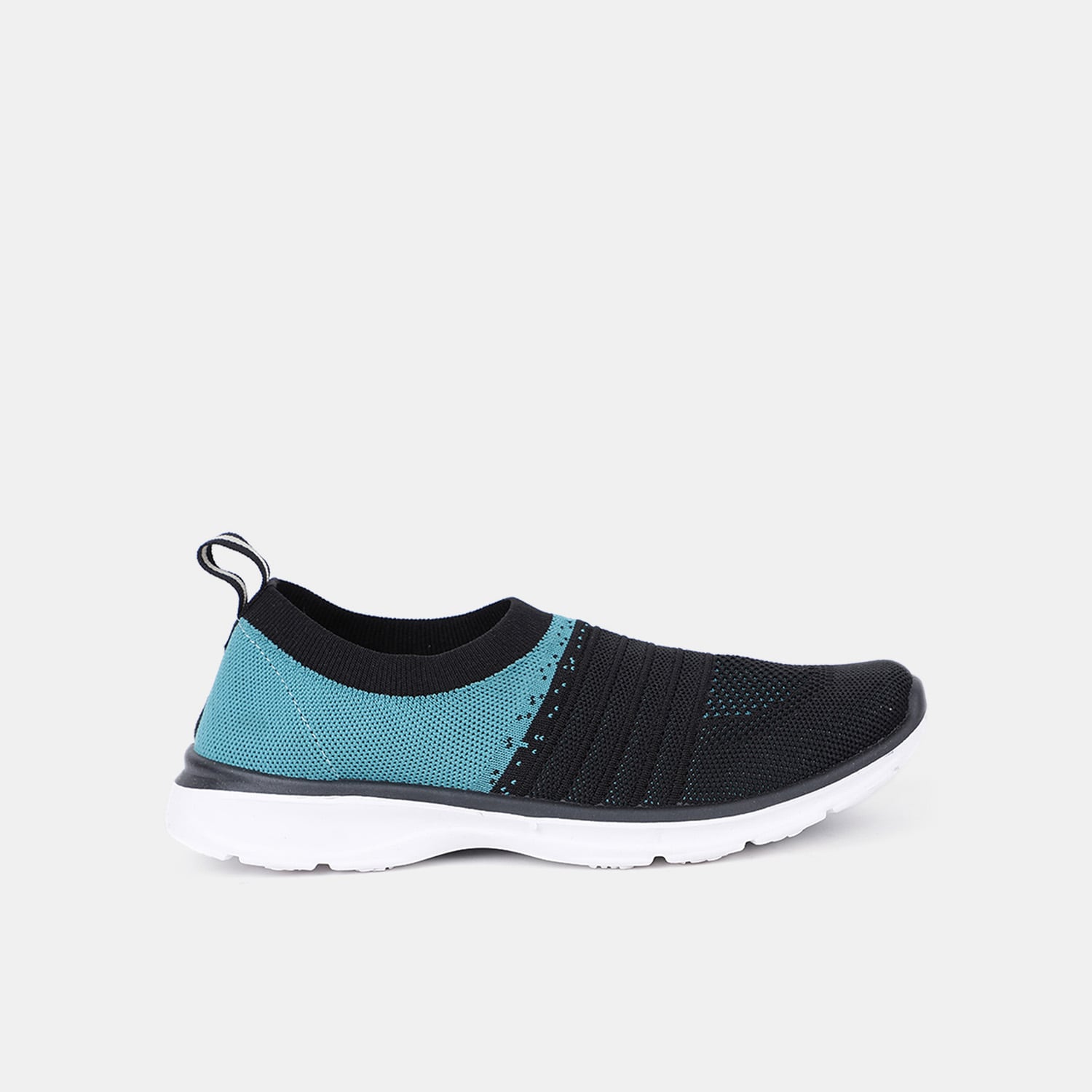 Bata black mesh casual slip-on shoes for women