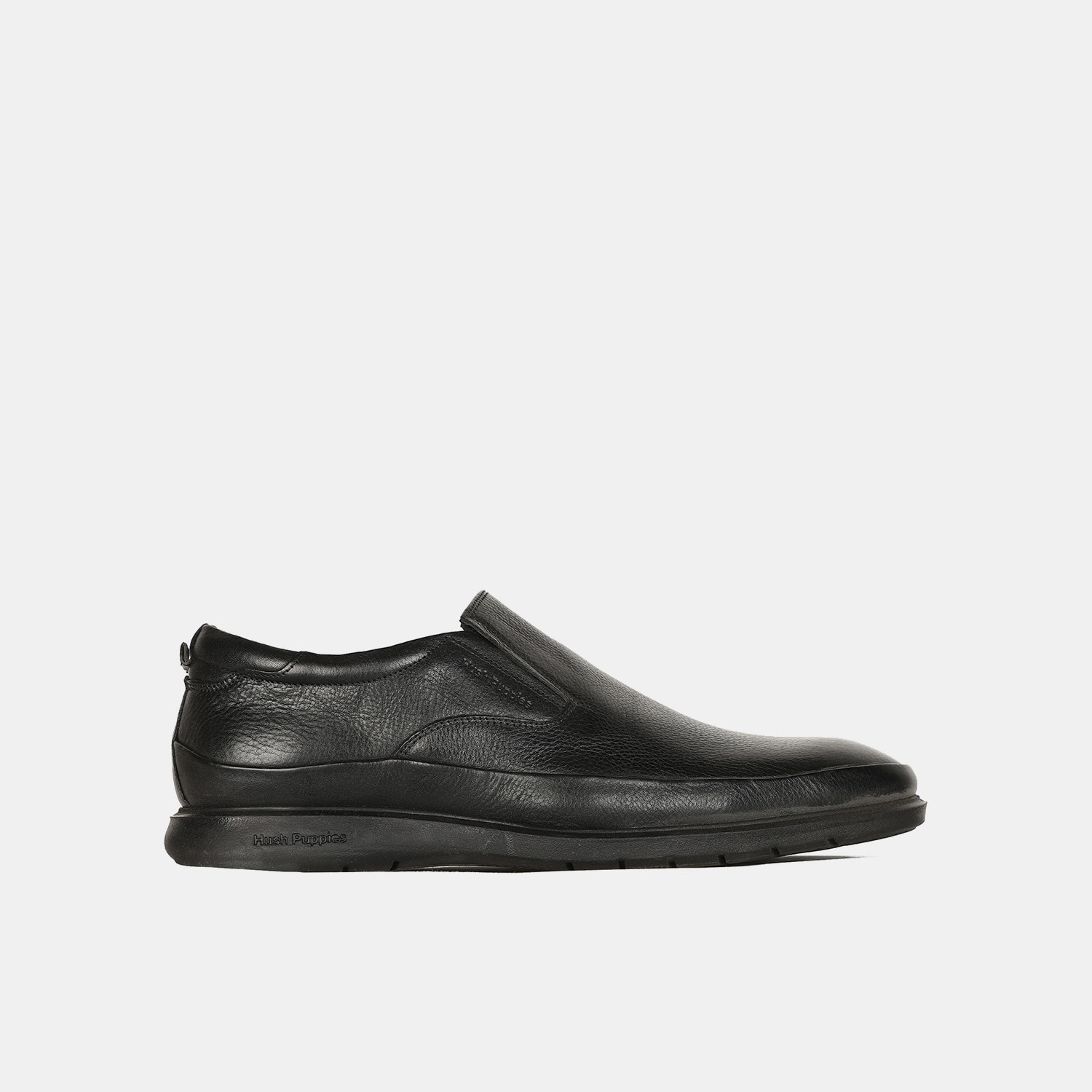 Hush Puppies Black Slip On Formal Shoes For Men