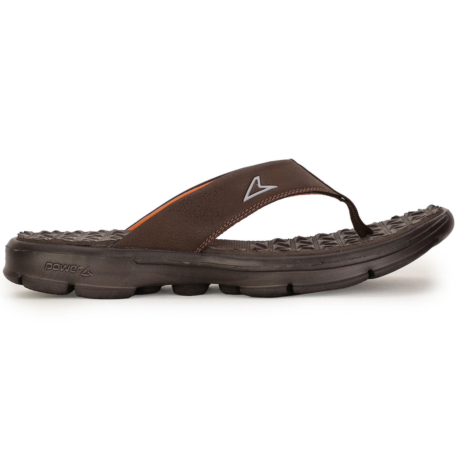 Power Brown Flip Flops For Men