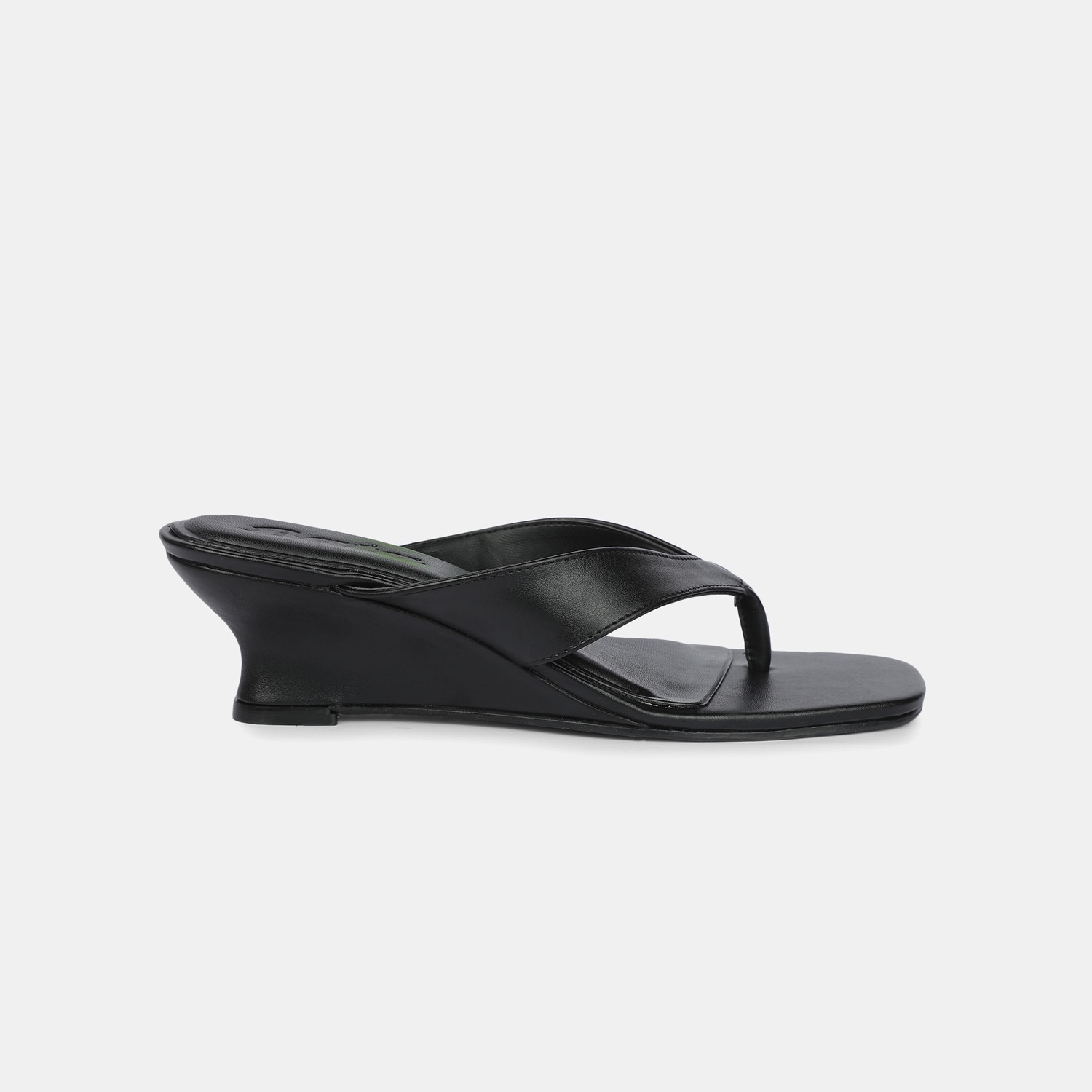 Bata Black Thong For Women