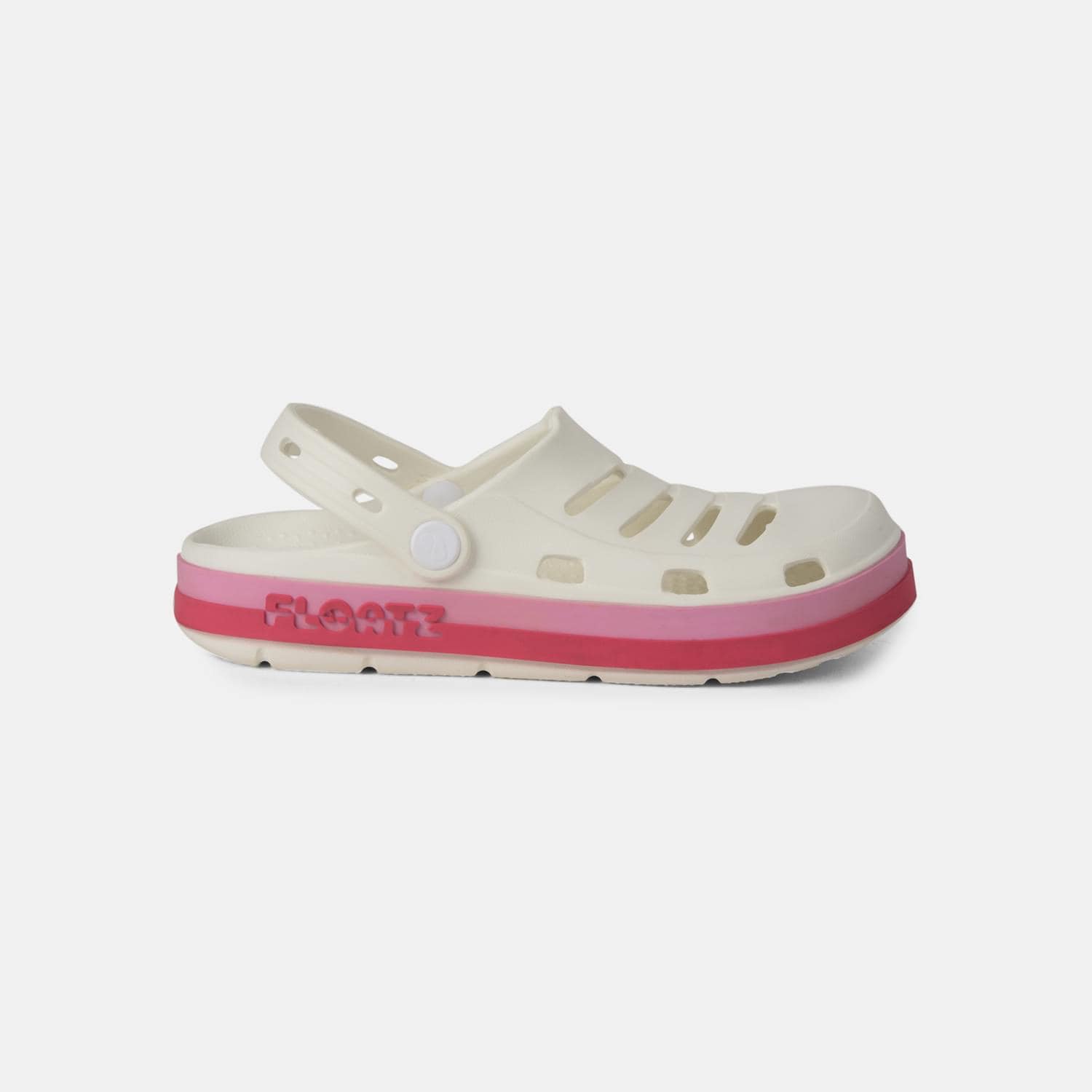 Floatz White Clog Sandals For Girls