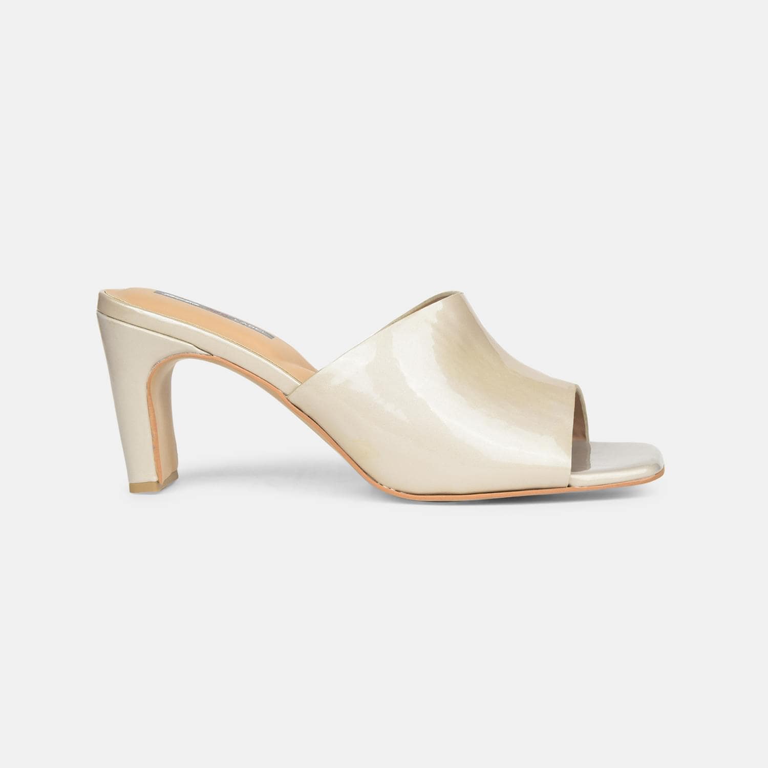 RED LABEL BEIGE MULE FOR WOMEN