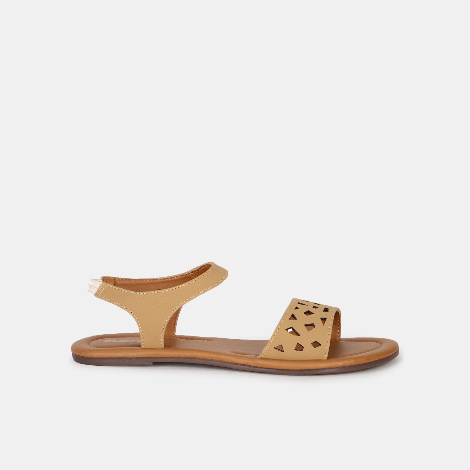 Bata beige casual open toe sandals for women