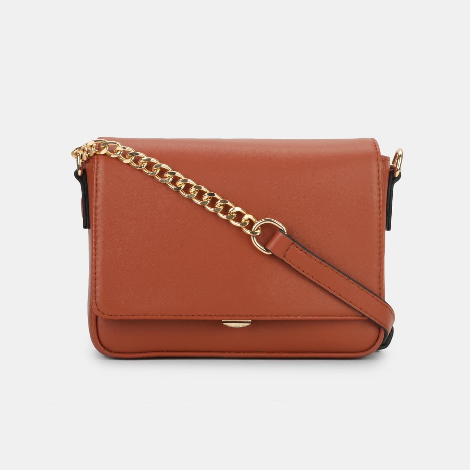 BATA RED LABEL ORANGE HAND BAG FOR WOMEN