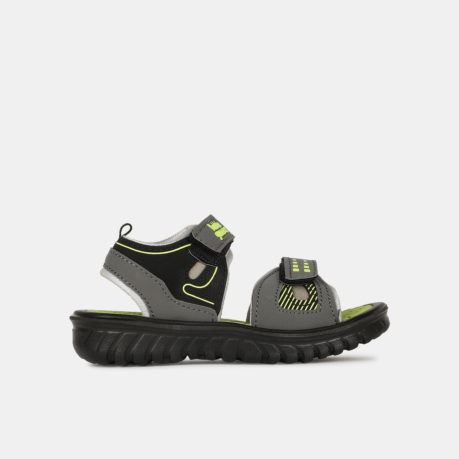 Bubblegummers light green casual sandals with velcro closure for kids