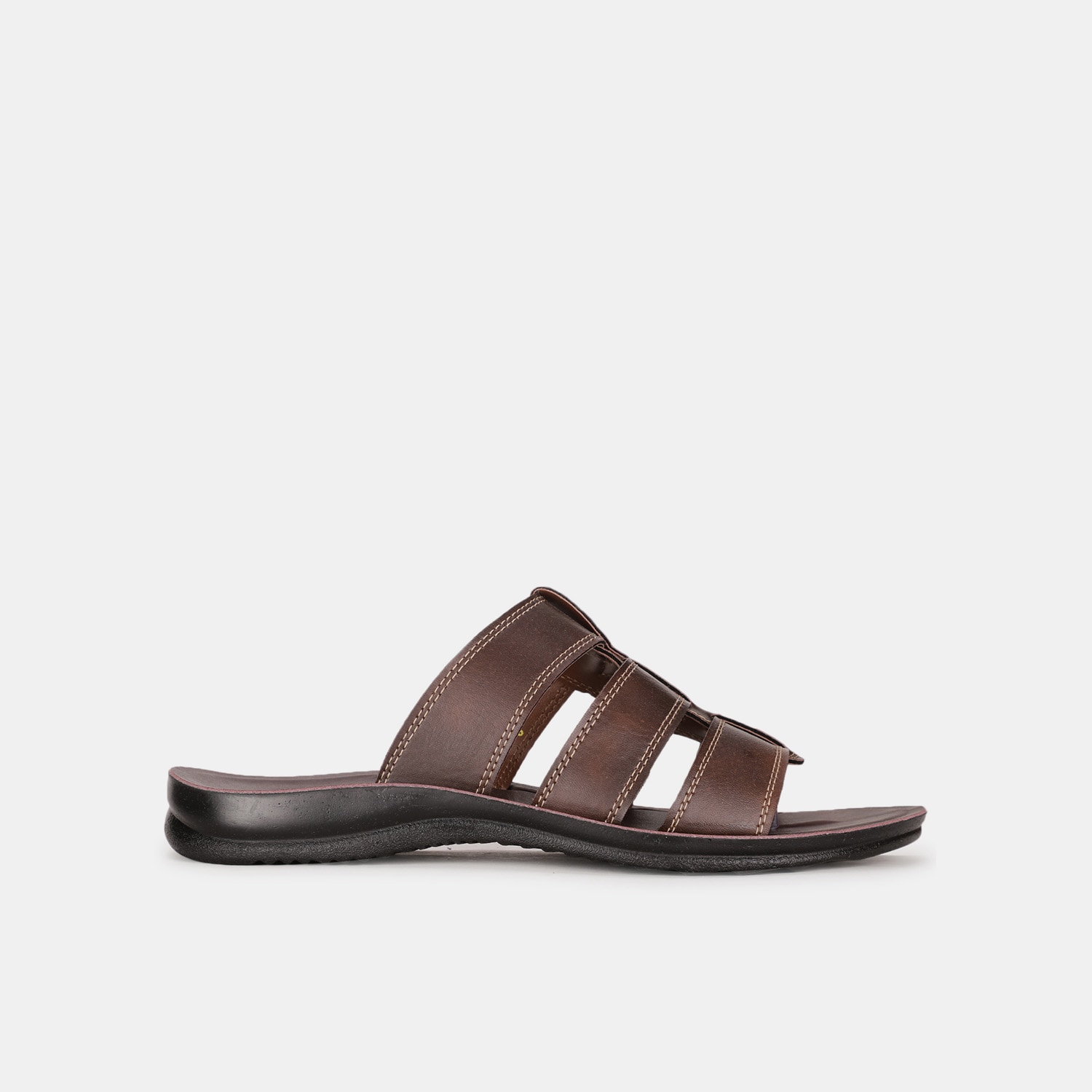 Bata brown casual flip-flops for men