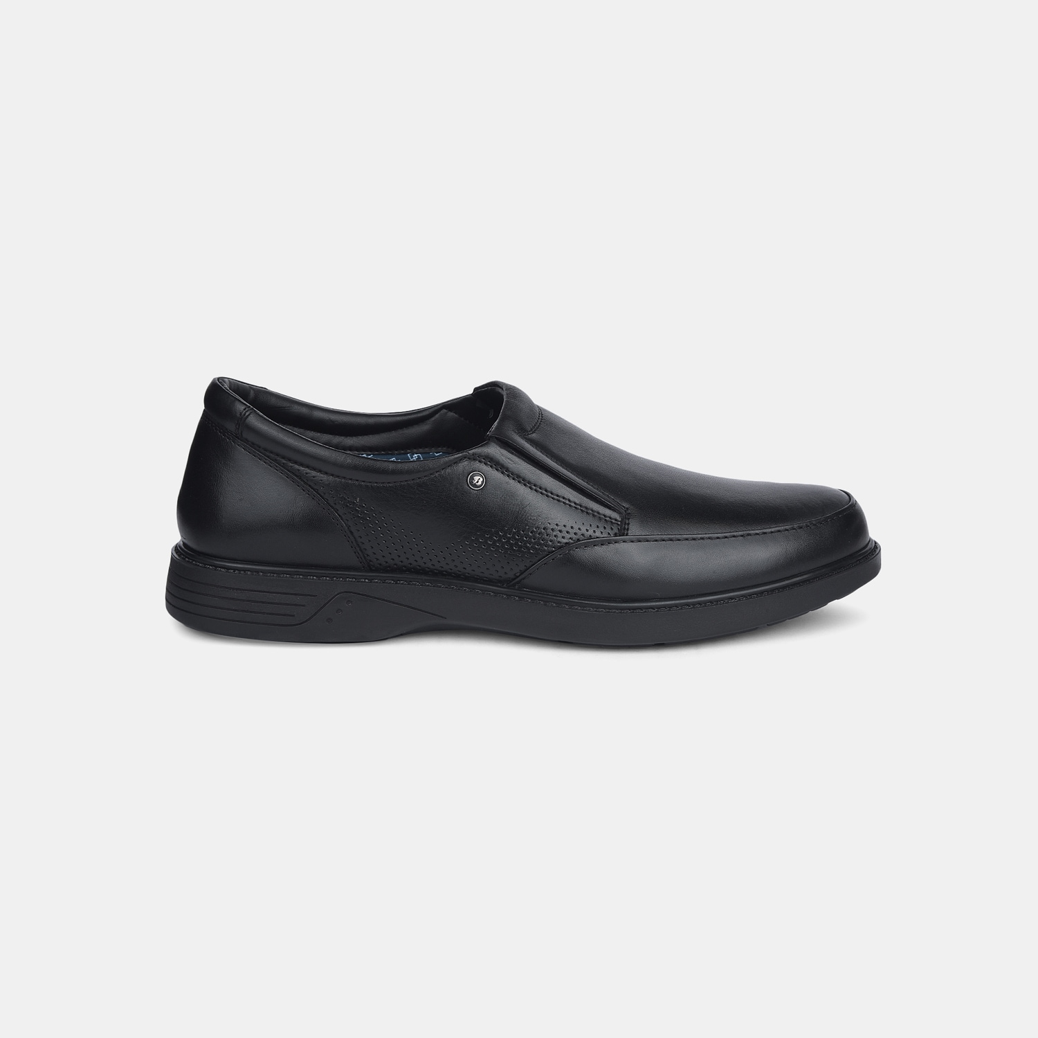 Bata Black Formal Slip-On Shoes For Men