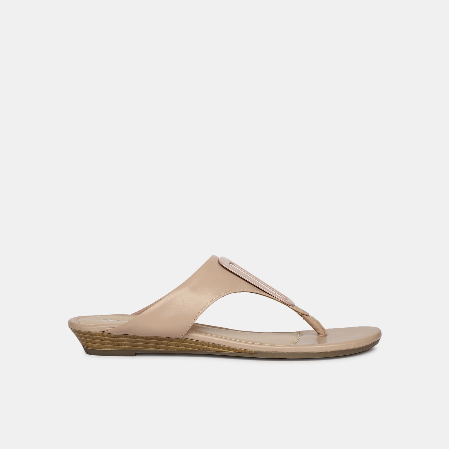 Bata pink casual thong slippers for women