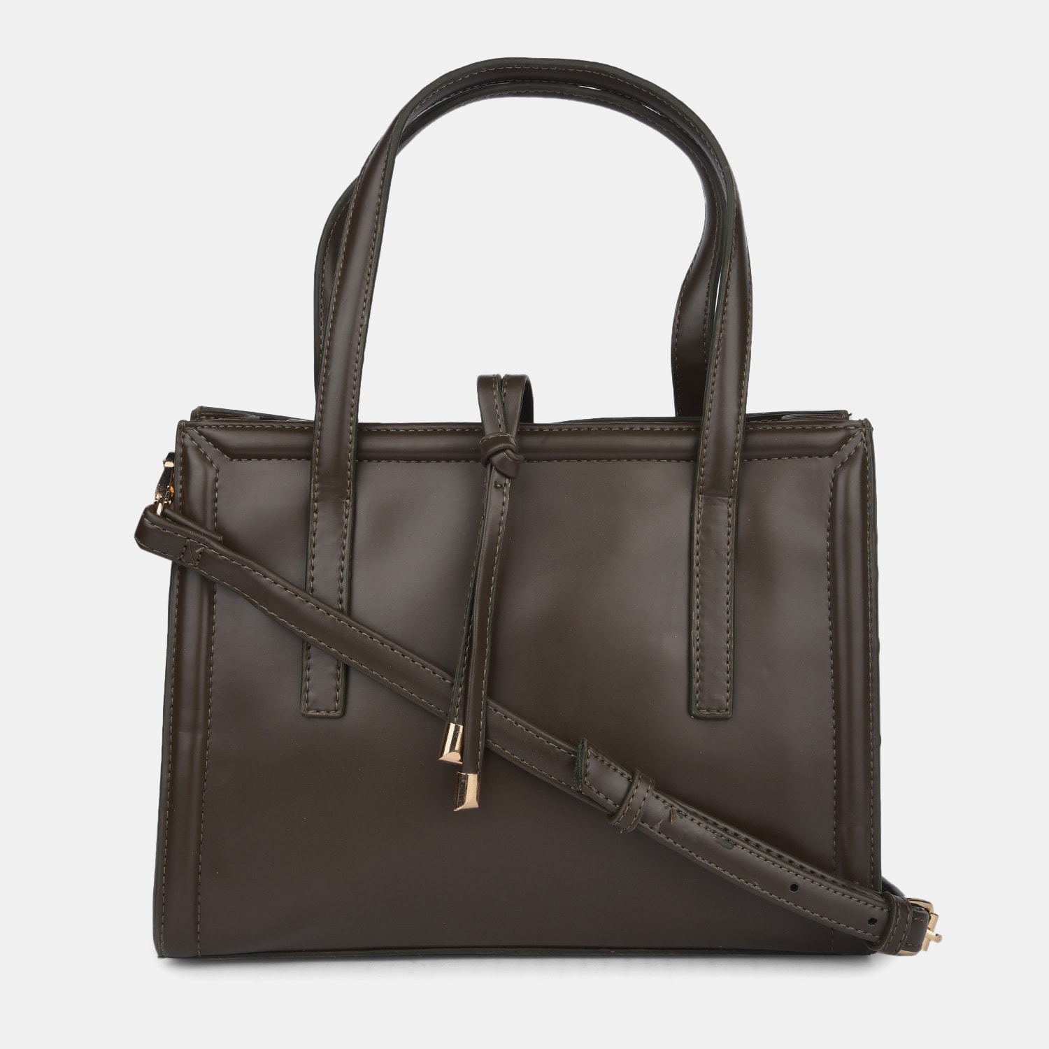 Bata Red Label Olive Handbag For Women