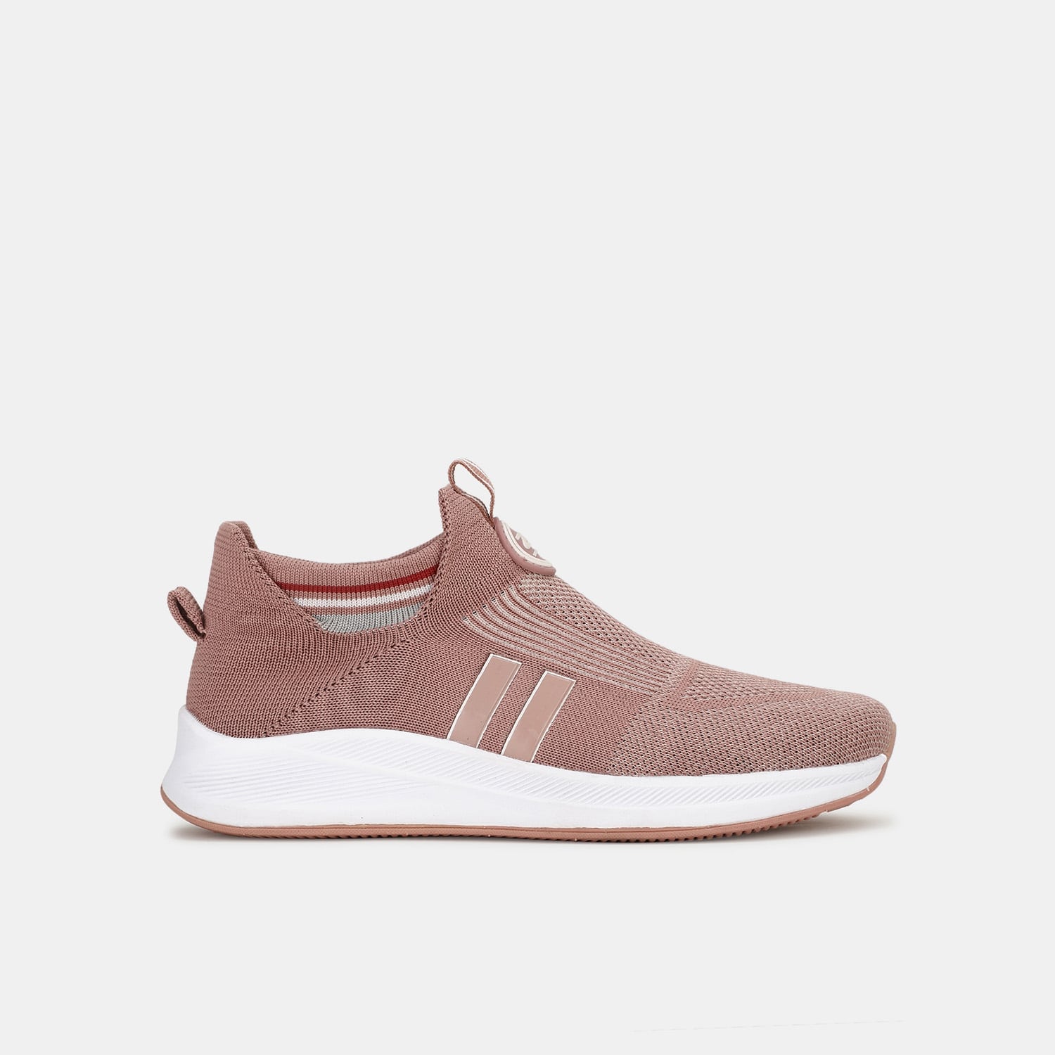 North star pink textile slip-on sports sneaker shoes for women