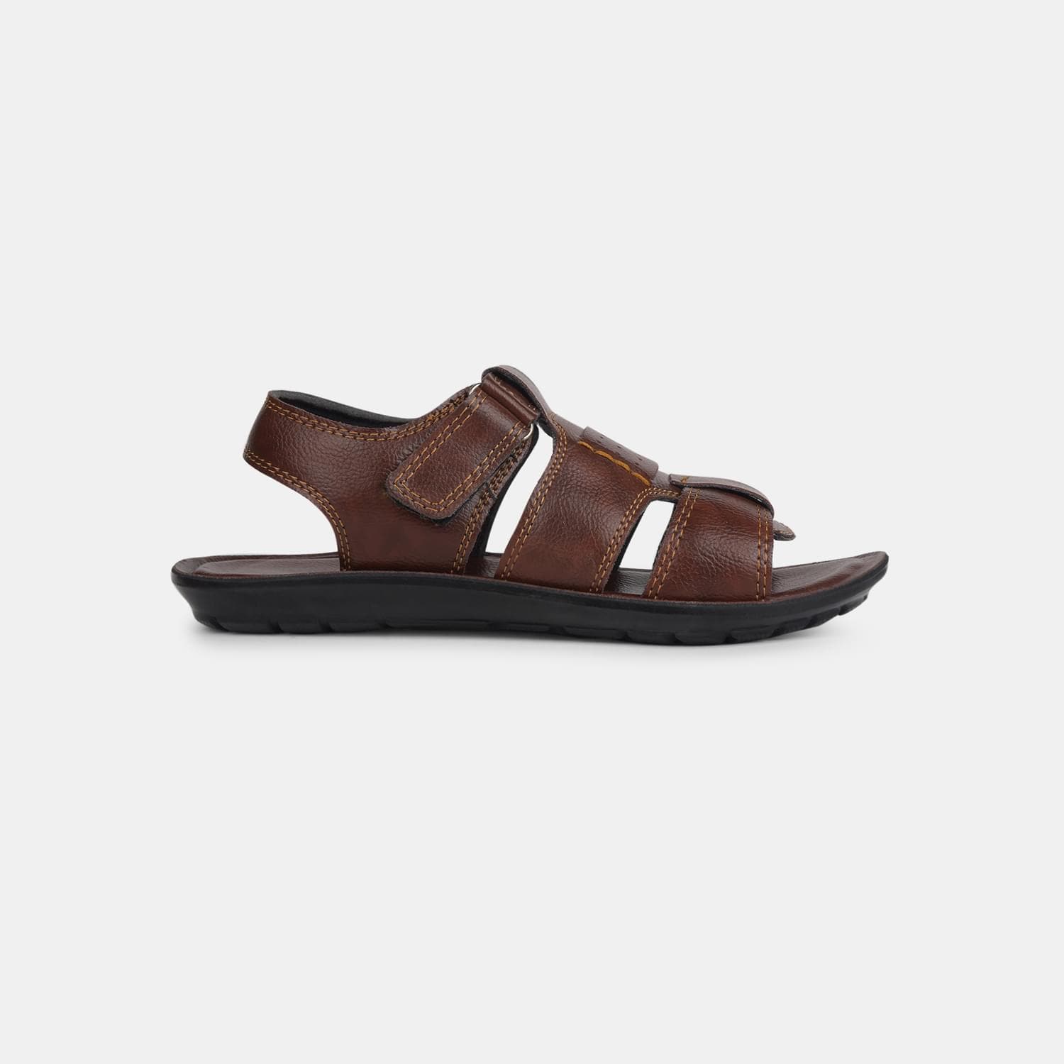 BATA DARK BROWN SANDALS FOR MEN