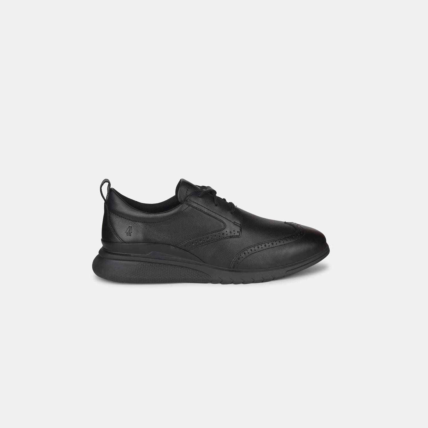 Hush Puppies Black Lace Up Casual Shoes For Men