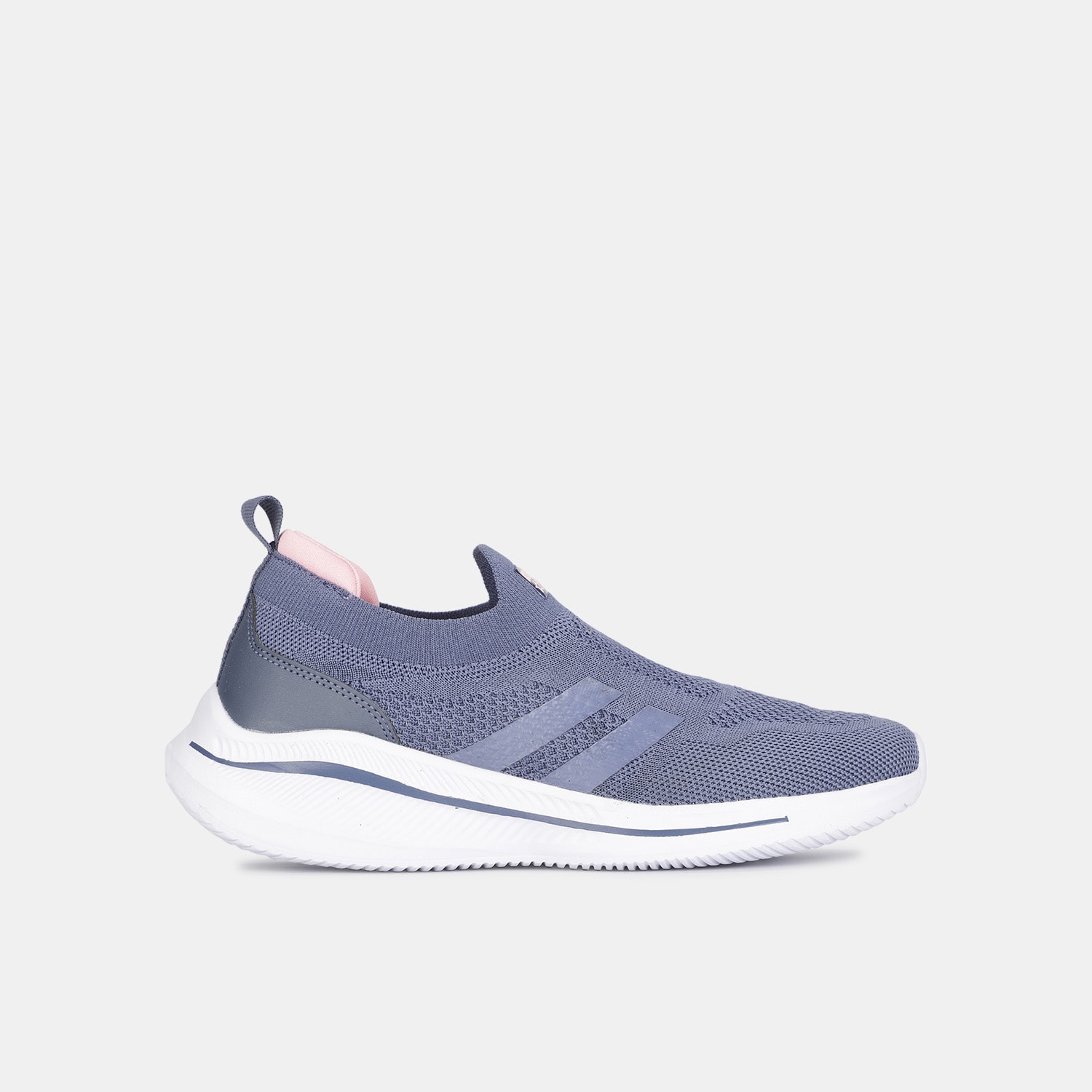 Bata light blue textile casual slip-on shoes for kids
