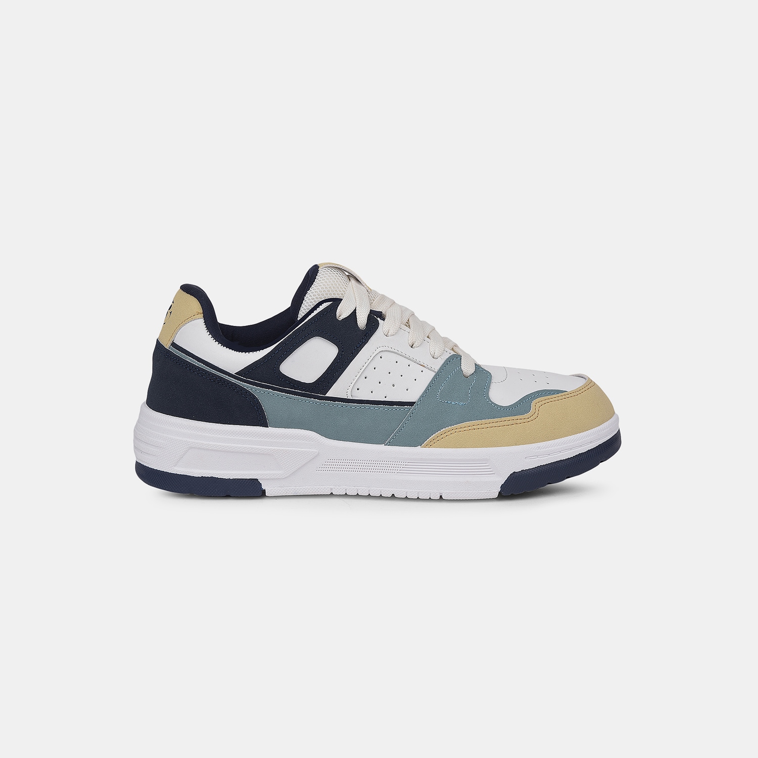 Bata White Lace-Up Casual Shoes For Men