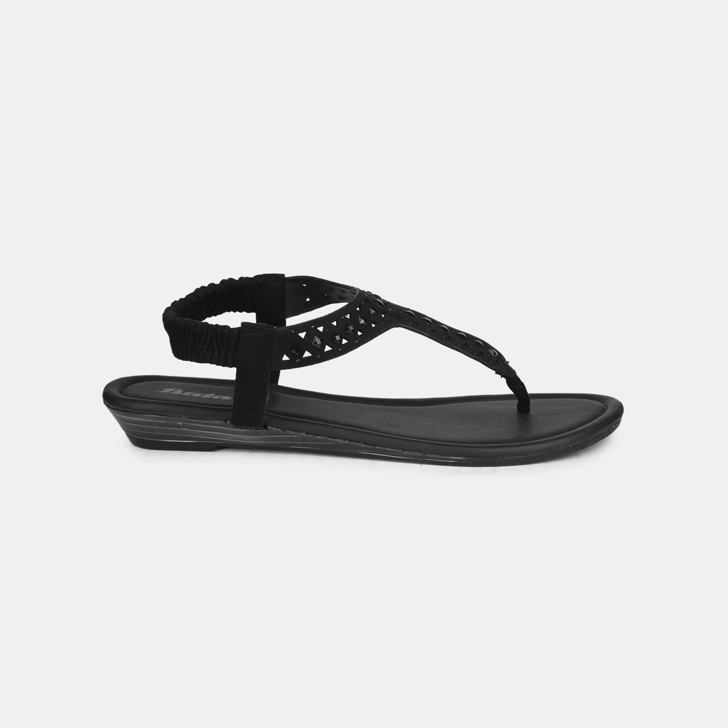 Bata Black Sandal For Women