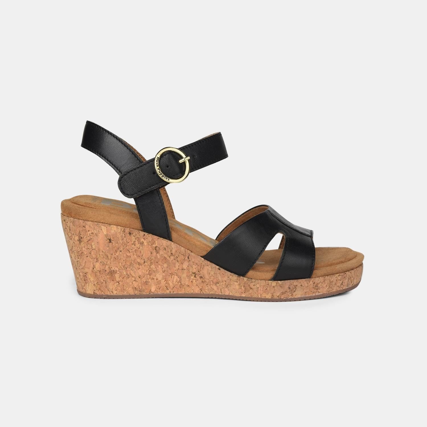 Hush Puppies Black Heel Sandals For Women