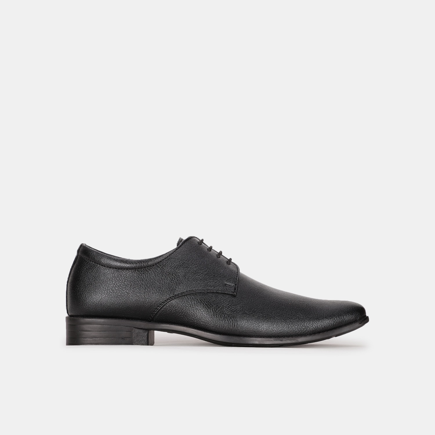 Bata black formal derby-style shoes for men