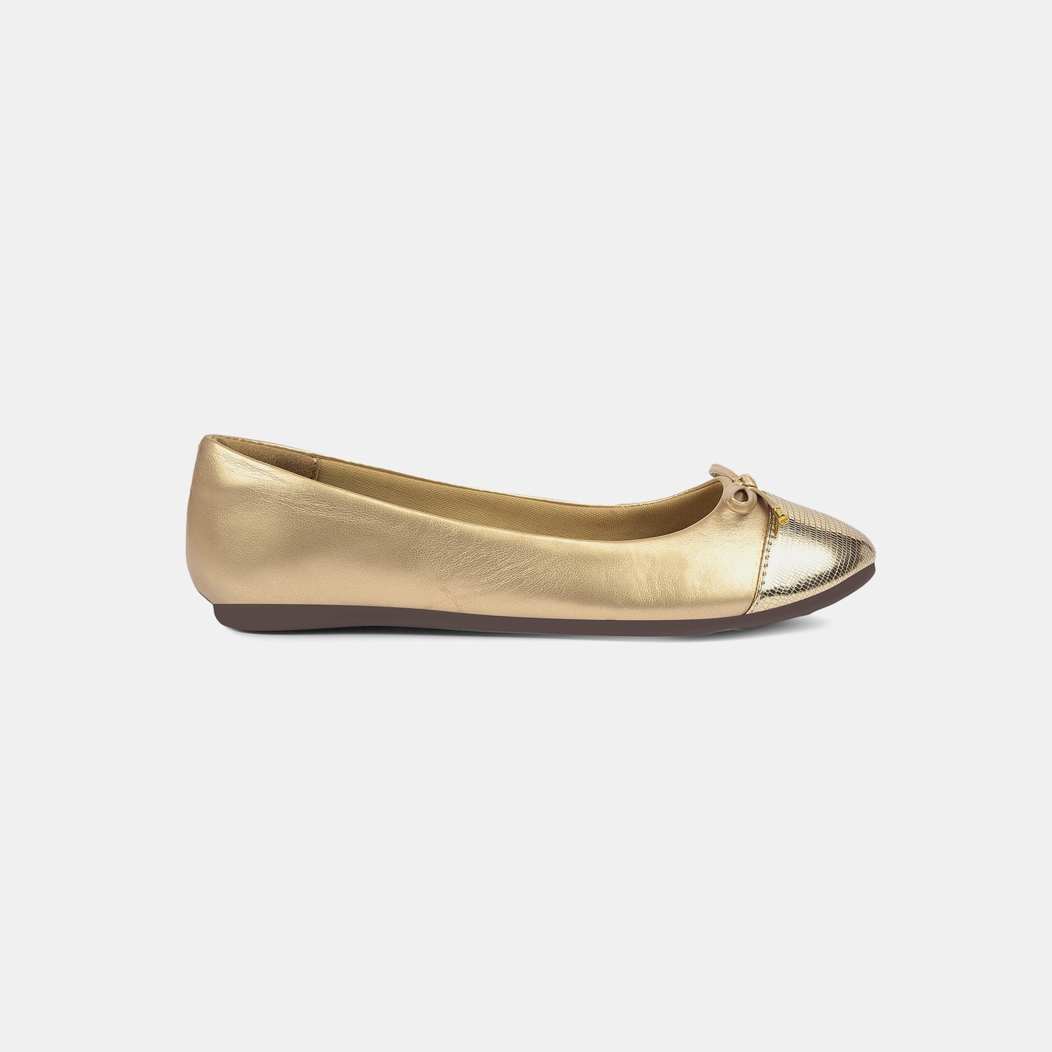 Bata Gold Ballerina For Women