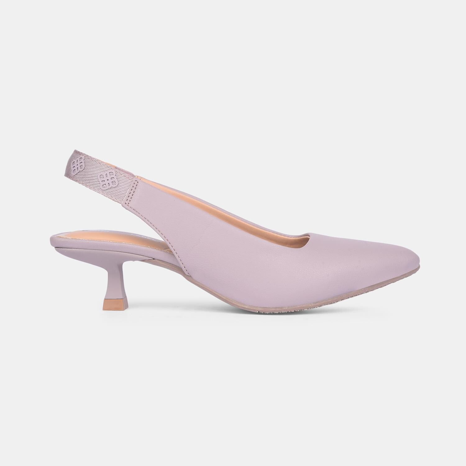 Red label purple kitten heels for women medium hh 26-50 mm