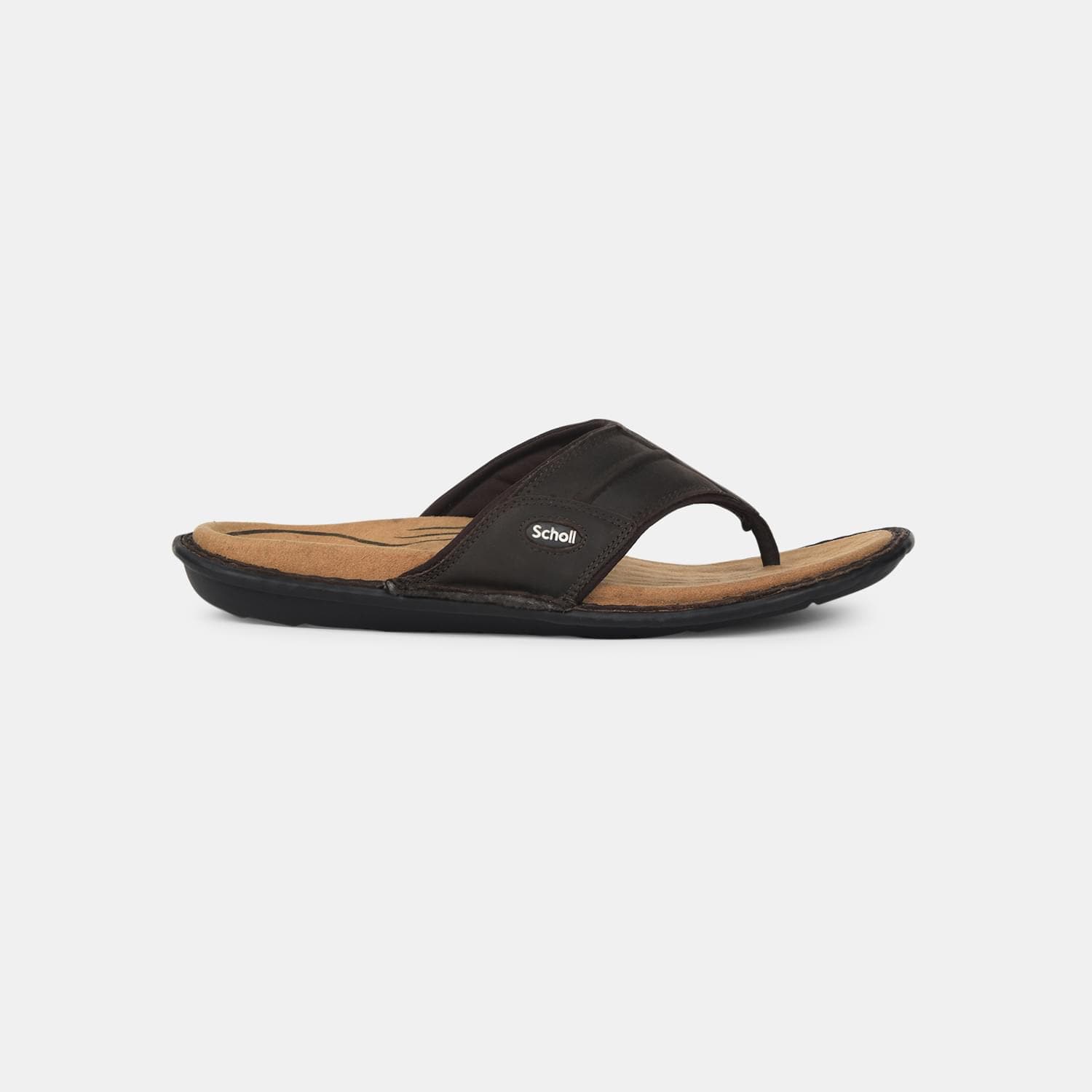 SCHOLL DARK BROWN THONG FOR MEN