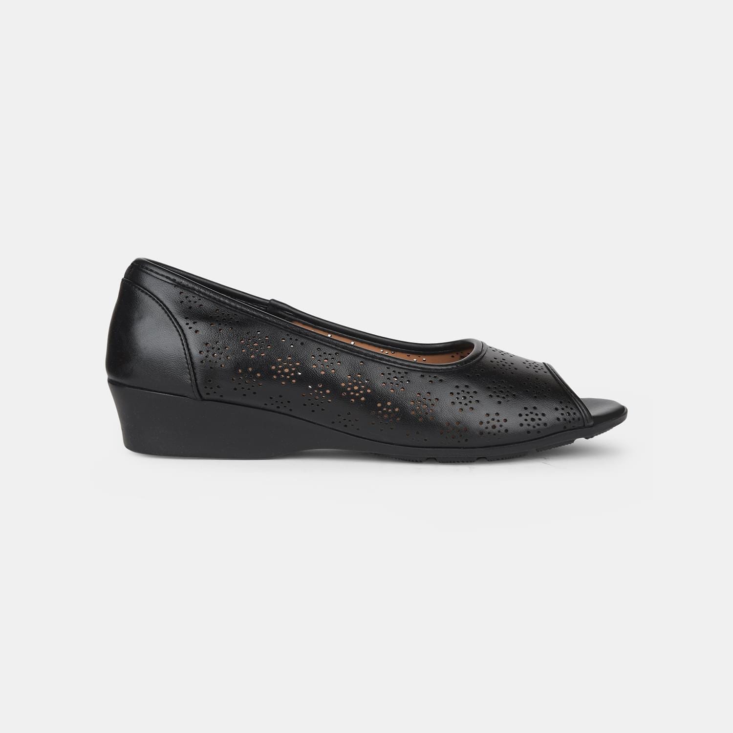 Bata Black Ballerinas For Women