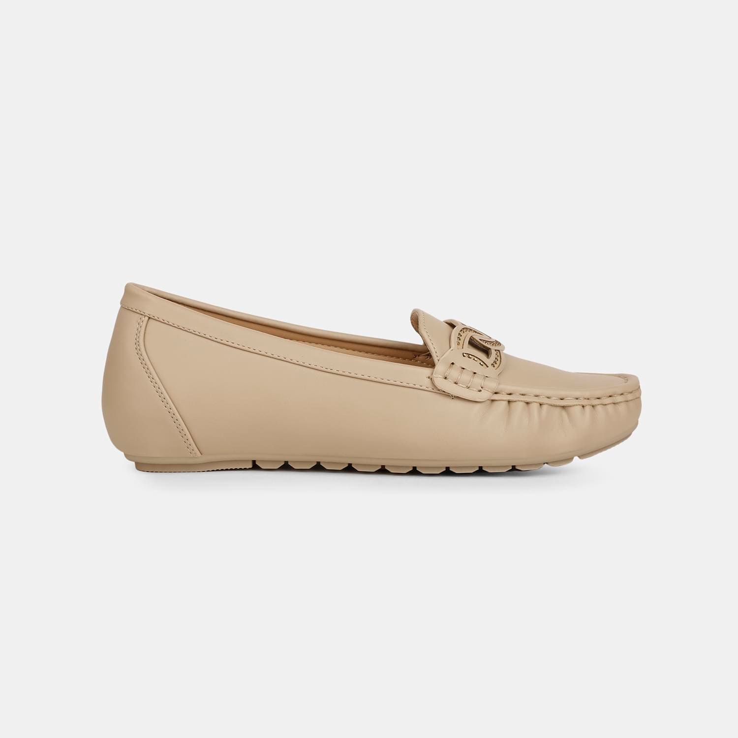 BATA COMFIT BEIGE LOAFERS FOR WOMEN