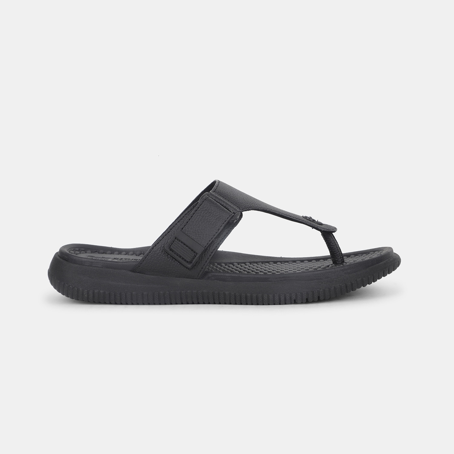 Bata comfit black thong slippers for men