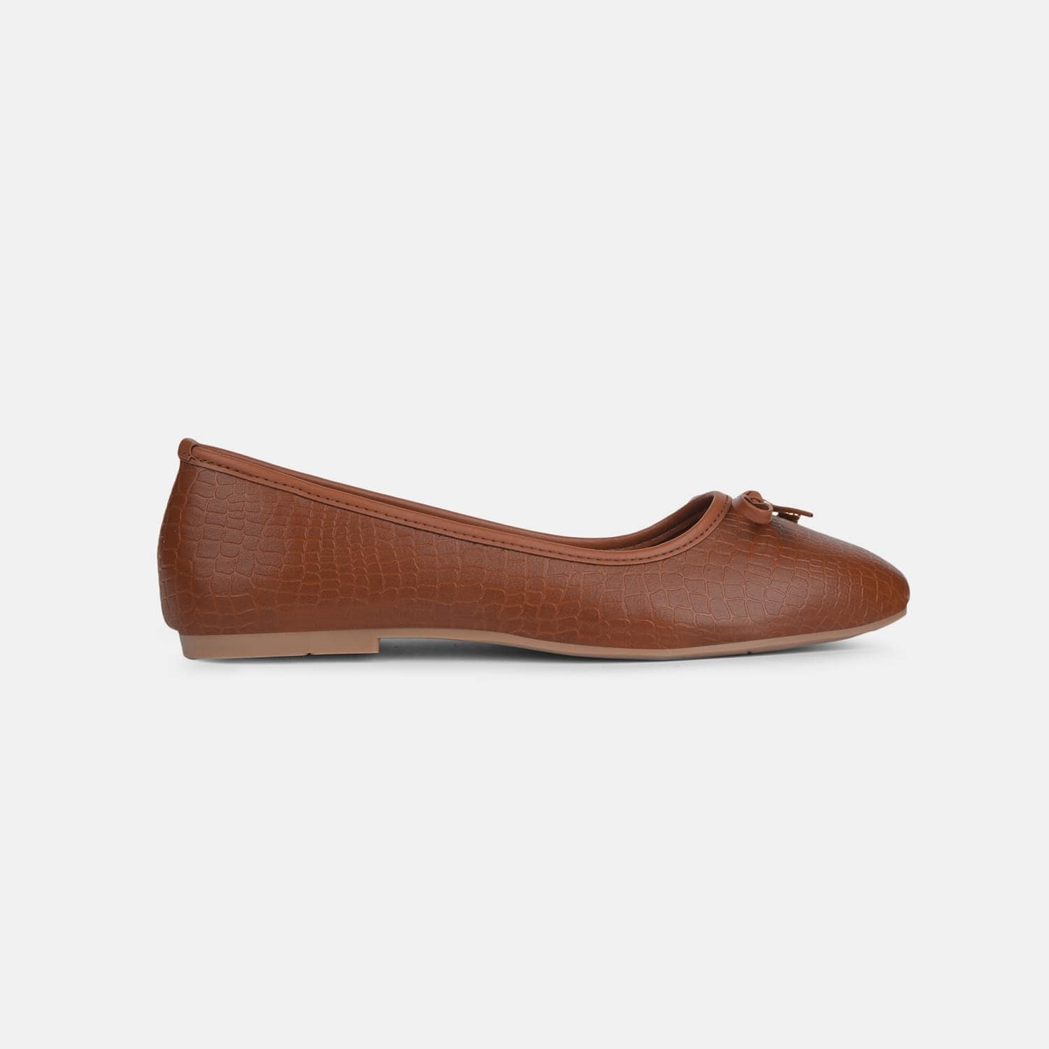 BATA TAN BALLERINA FOR WOMEN
