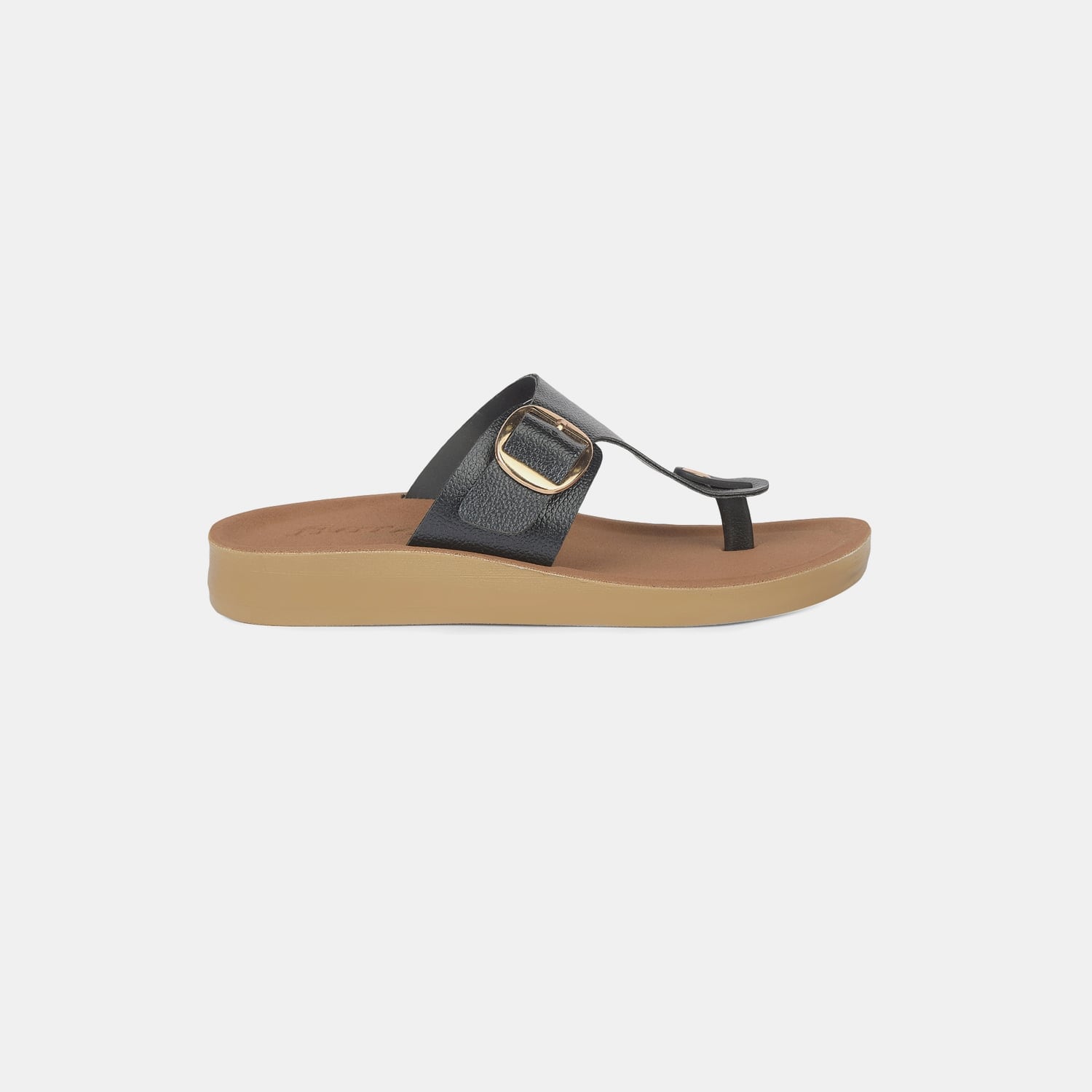 Bata Black Thong For Women