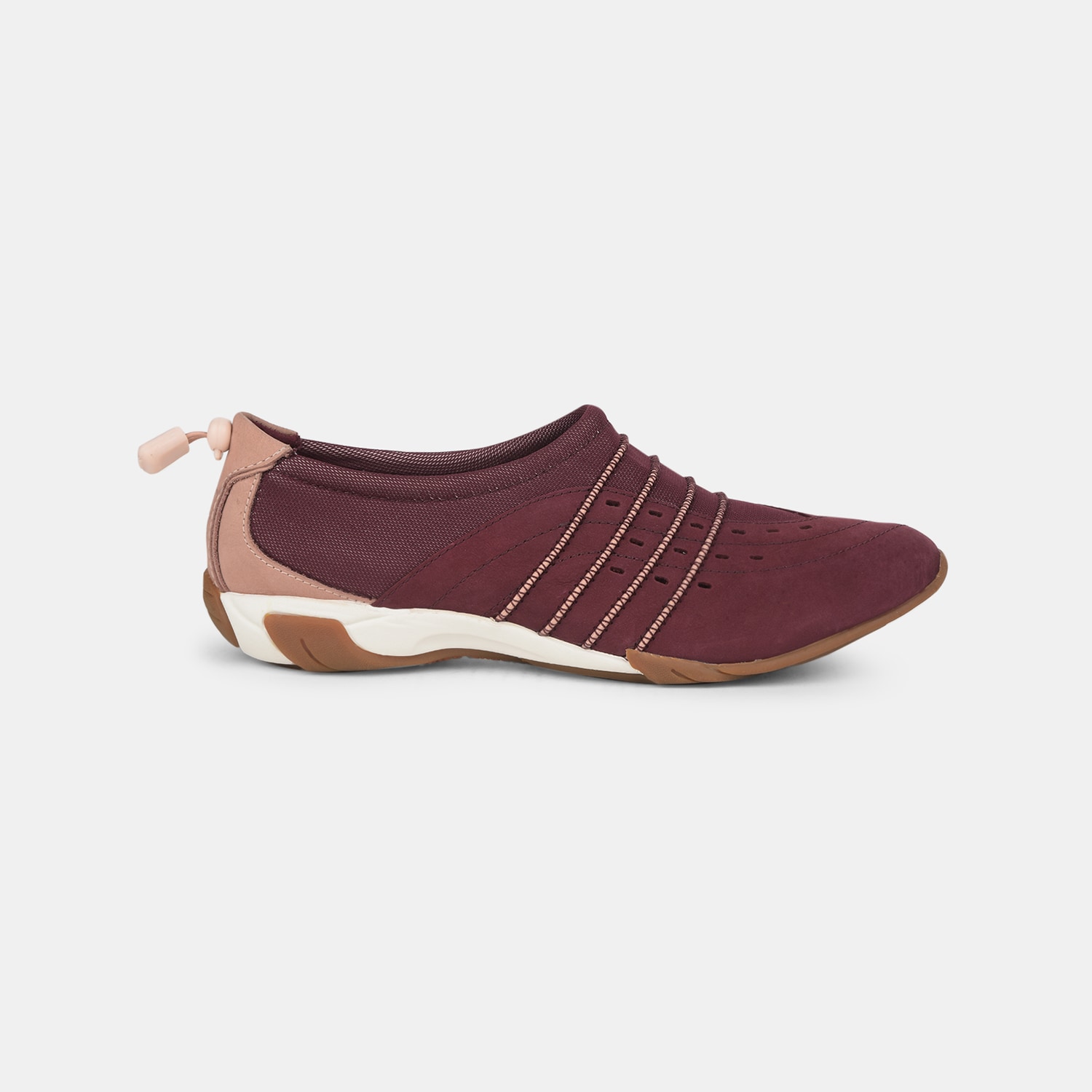 Hush Puppies Maroon Casual Shoes For Women