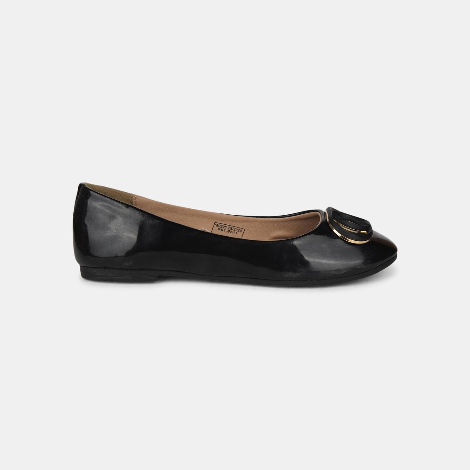 Bata Black Ballerina for Women