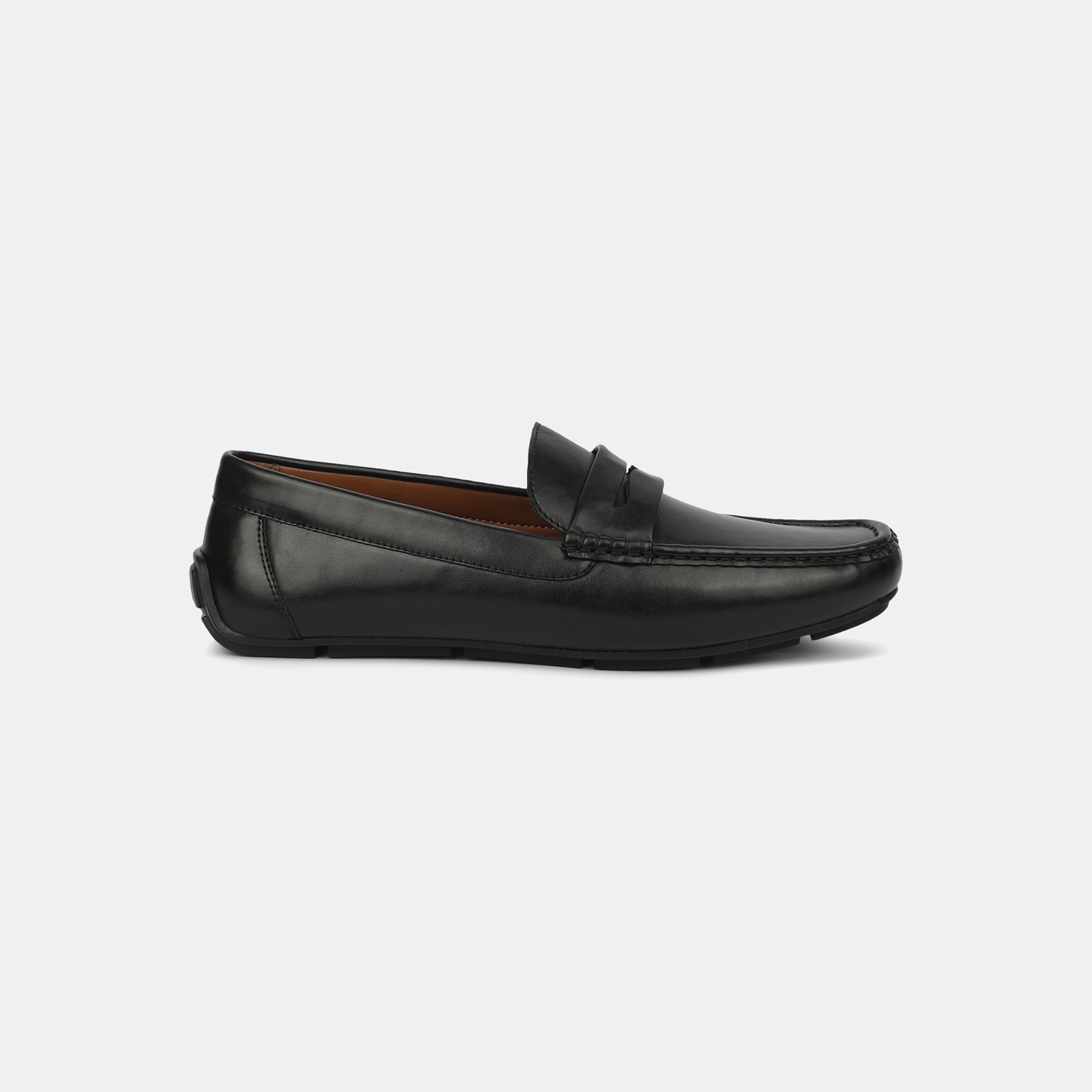 Red Label Black Loafers For Men